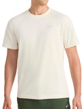 Reebok Men's Short Sleeve Crewneck Embroidered T-Shirt, Standard Fit, Lightweight Stretch Cotton Fabric