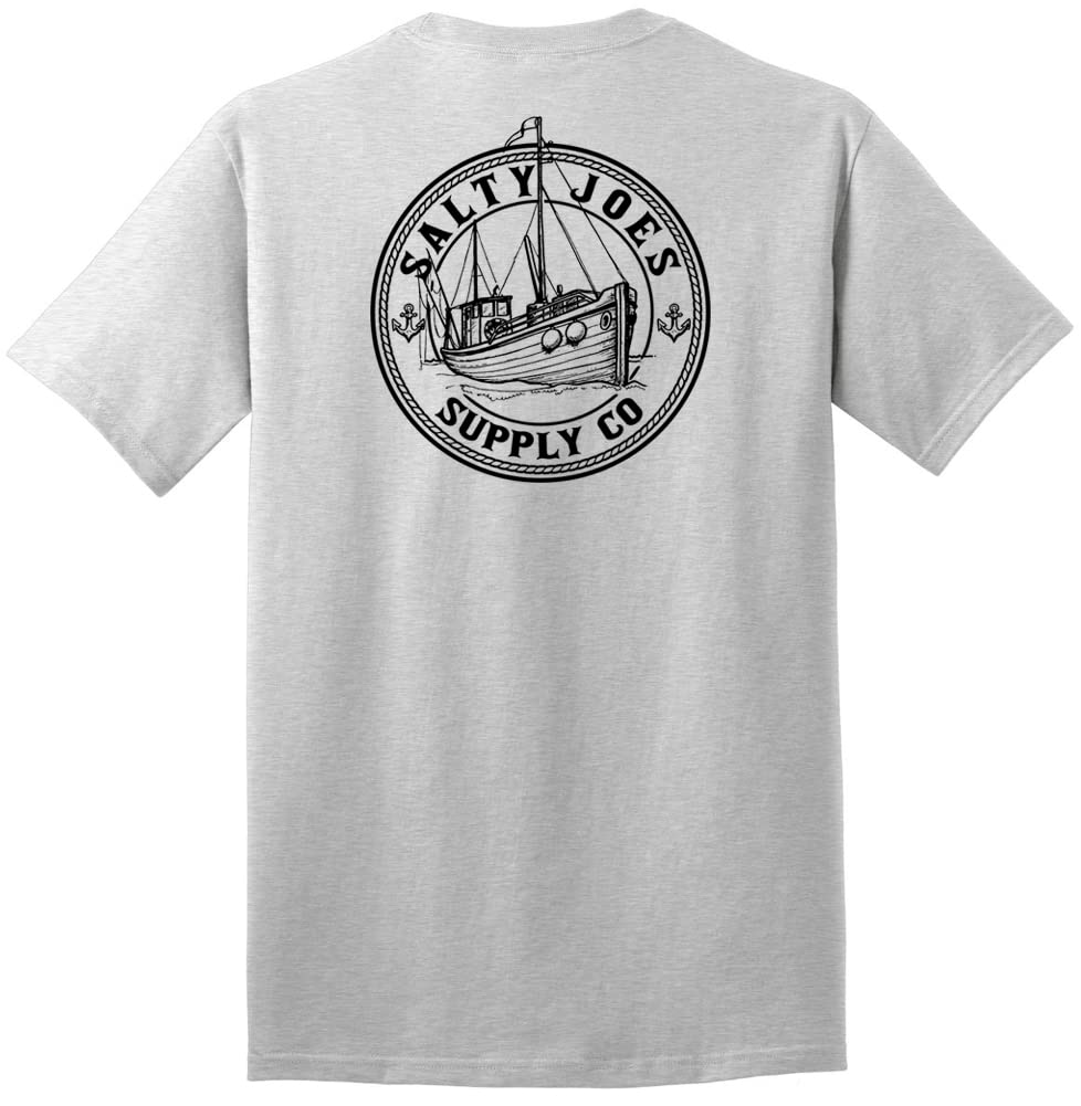 Salty Joes Men's Graphic Logo Heavyweight Cotton T-Shirts in Regular, Big and Tall