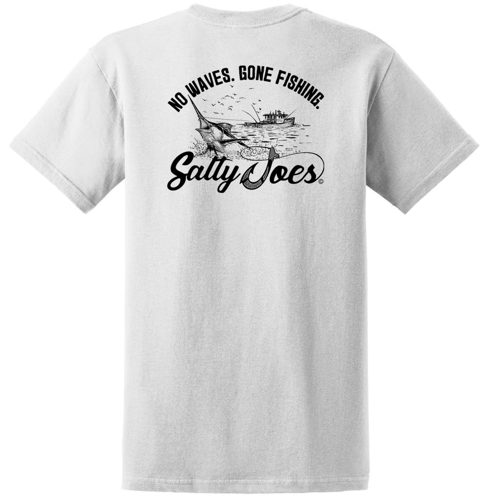 Salty Joes Men's Graphic Logo Heavyweight Cotton T-Shirts in Regular, Big and Tall