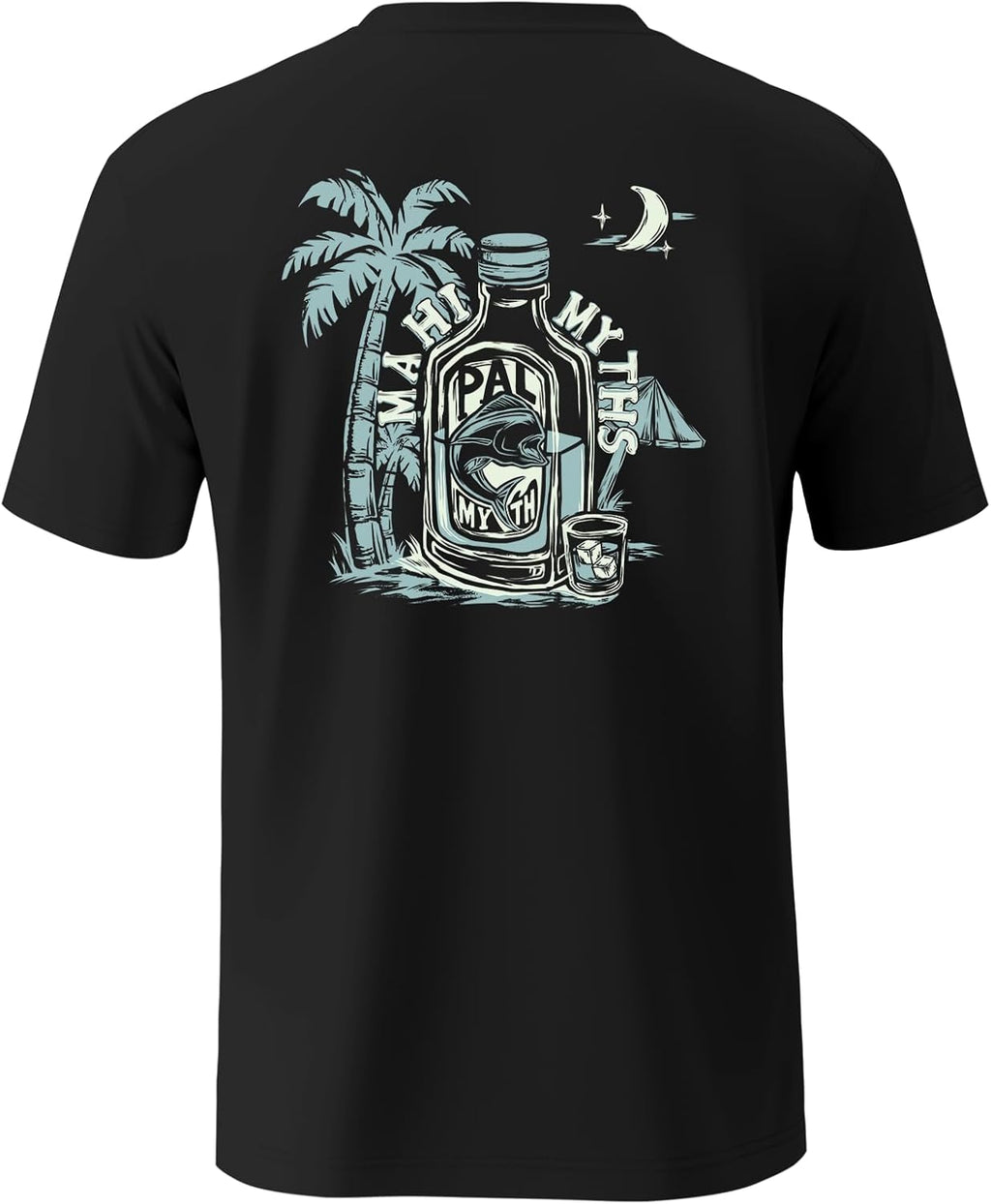 Palmyth Fishing Shirts for Men Sun Protection Shirts Short Sleeve UPF 50+ T-Shirt Tee Quick Dry