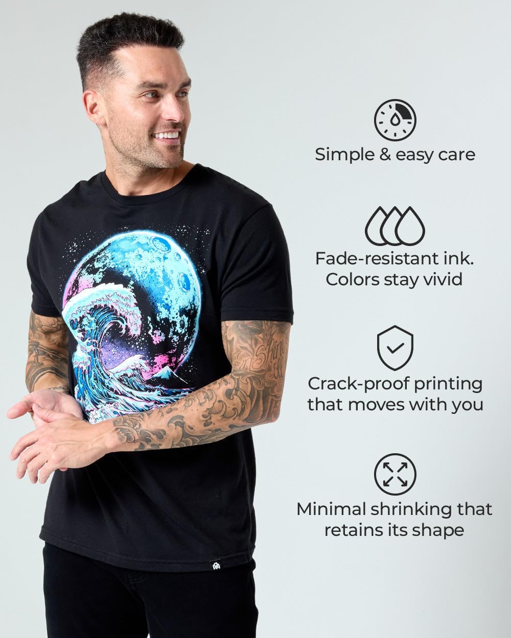 INTO THE AM Men's Graphic T-Shirts S - 4XL Premium Short Sleeve Tees Cool Nature Designs