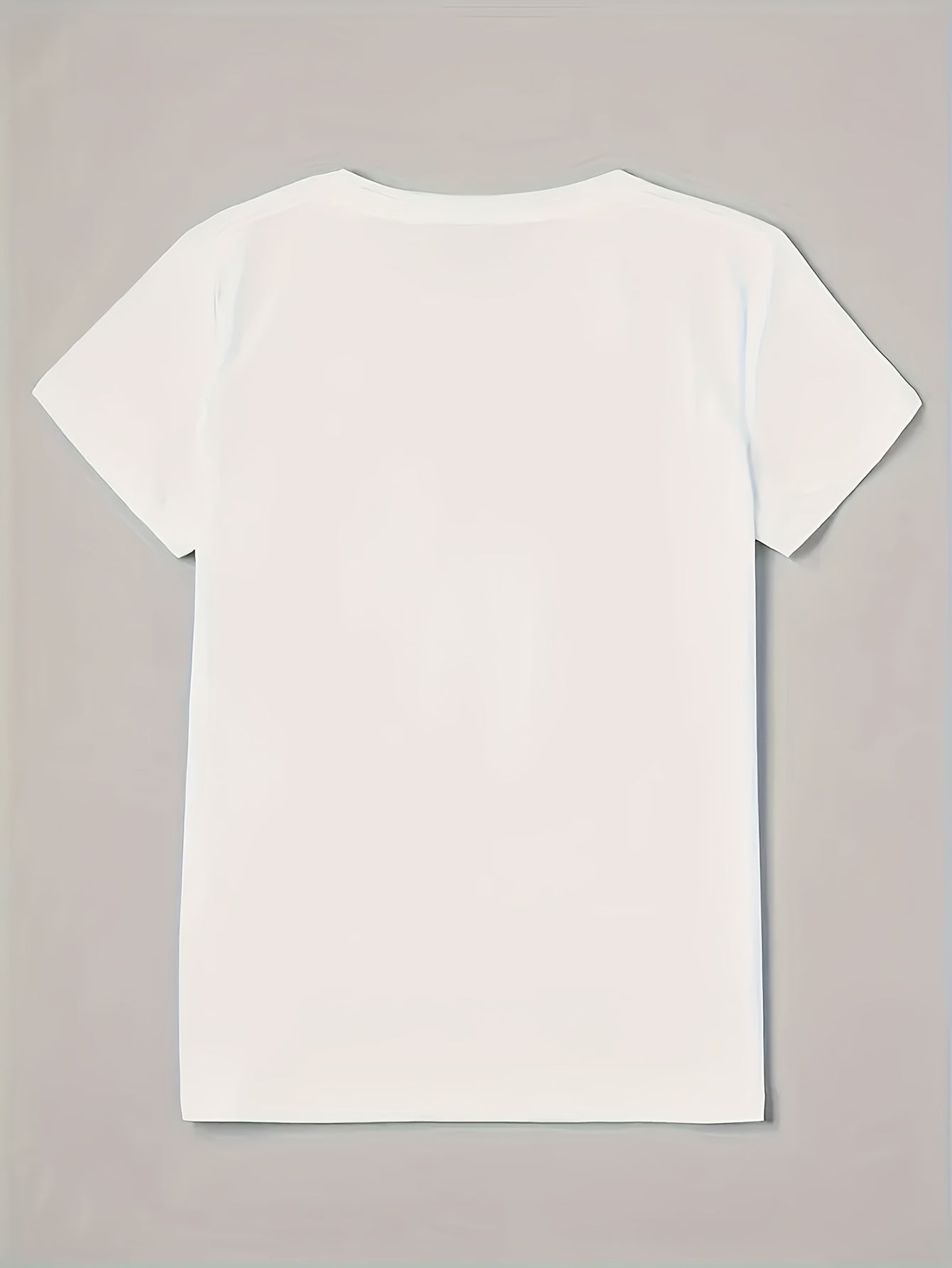 Women'S Casual Giraffe Print T-Shirt with Glasses, Short Sleeve Crew Neck Polyester Knit Top, Slight Stretch, Regular Fit, All Seasons - 95% Polyester, 5% Elastane, 180g/m²