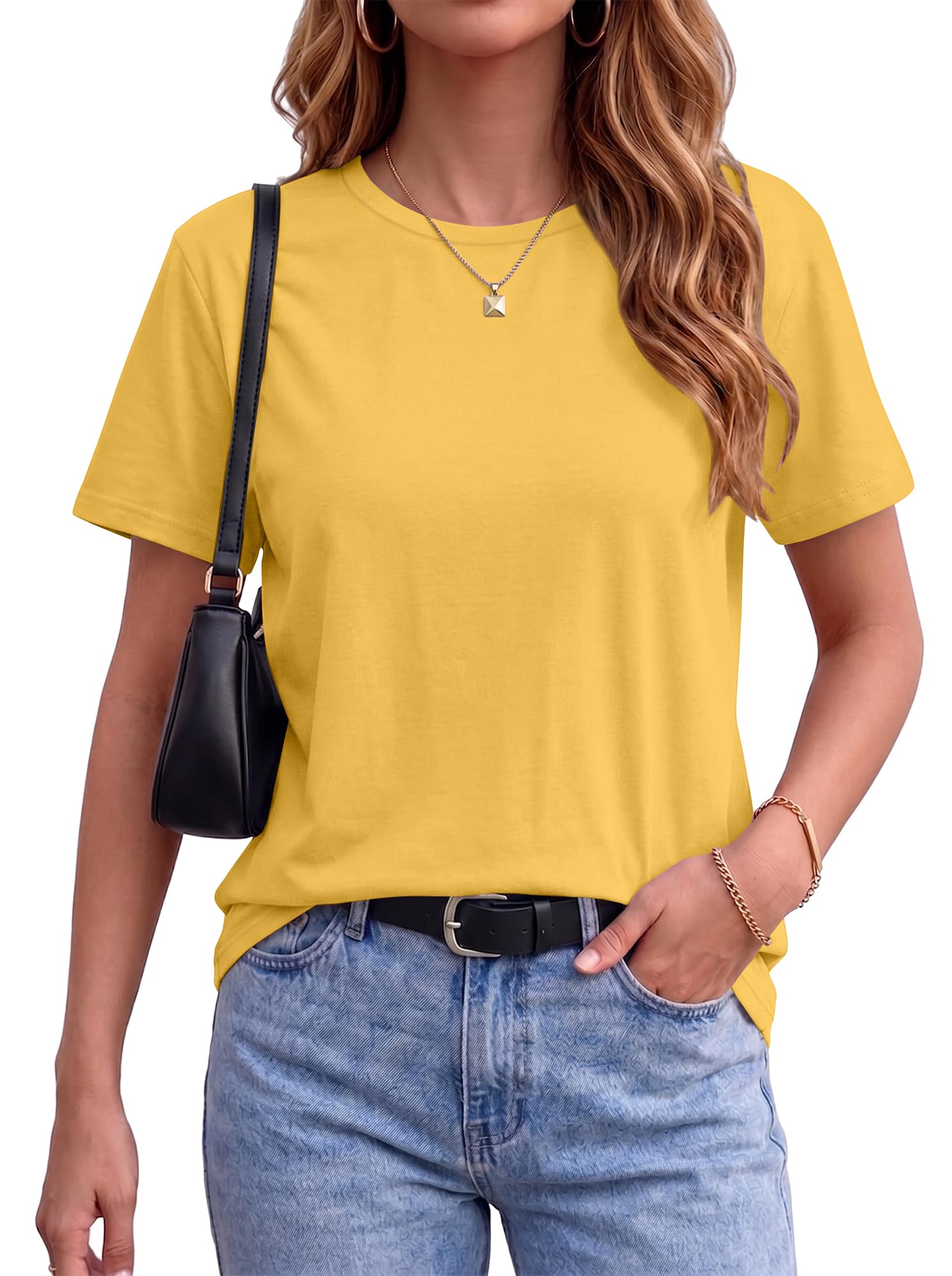 T Shirts for Women Summer Short Sleeve Crewneck Casual Cute Graphic Basic Tees Tops 2026