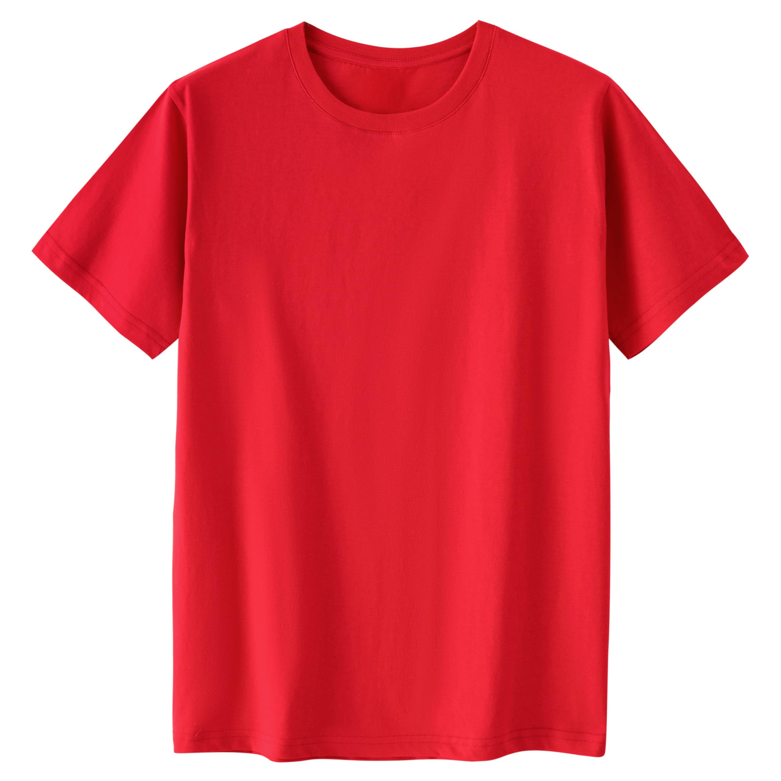 Cotton T Shirt for Men/Women Short Sleeve Crewneck Summer Tops Loose Fit Unisex Basic Tees