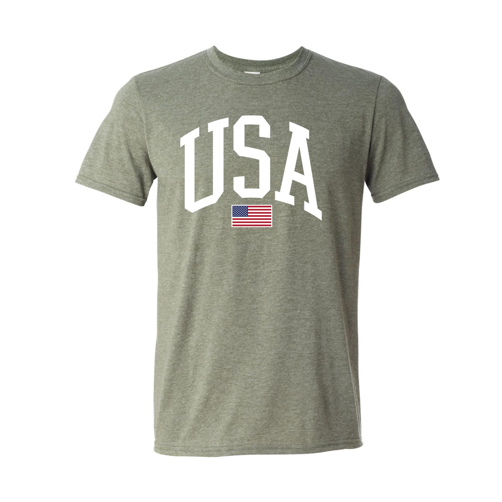 USA Graphic T-Shirt for Men & Women – 4th of July Patriotic American Flag Tee – Soft Cotton Casual Shirt