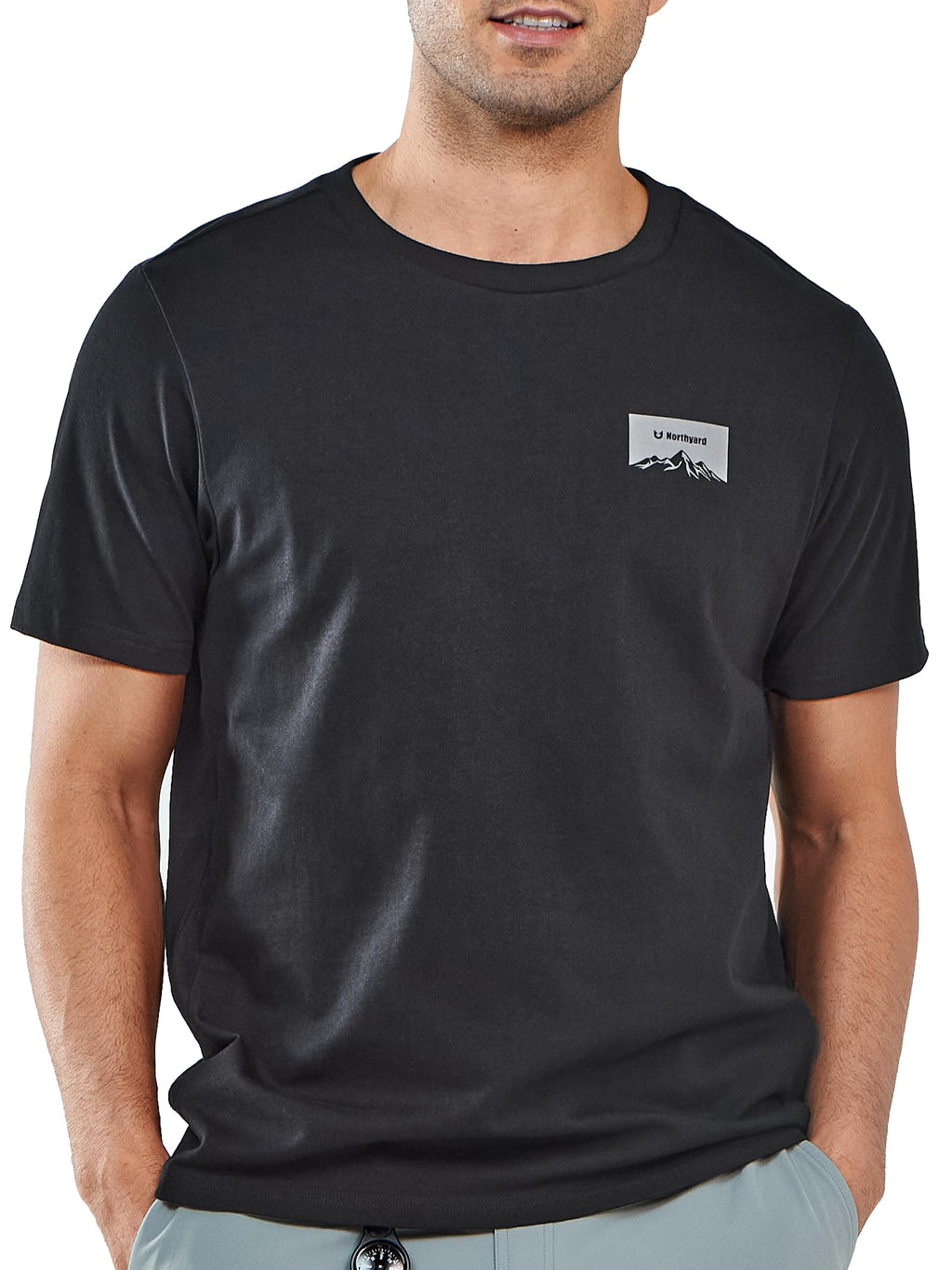 NORTHYARD Men's Heavyweight Cotton T-Shirts Casual Crewneck Short Sleeve Graphic Shirts for Men