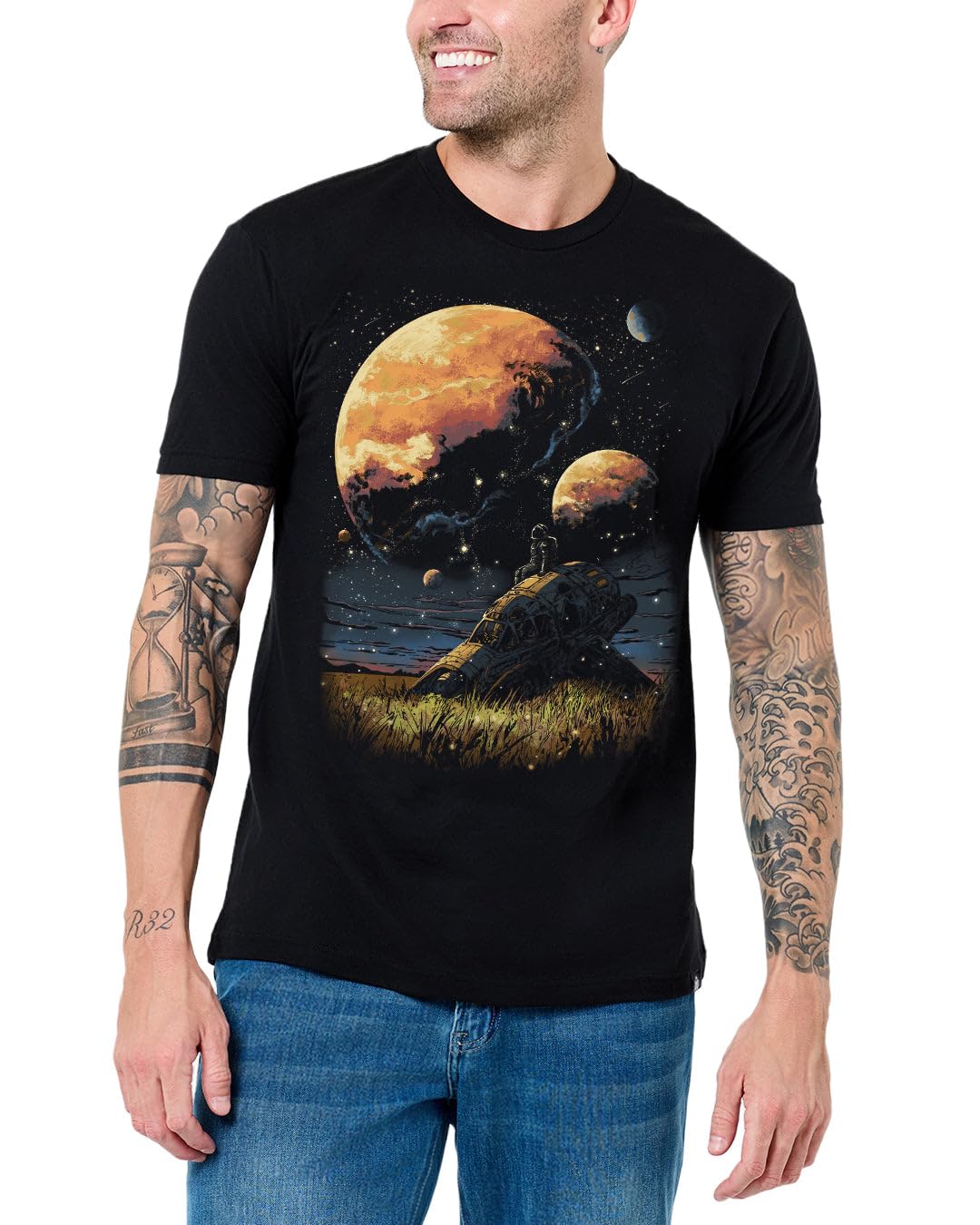 INTO THE AM Cool Graphic T-Shirts for Men S - 4XL Premium Quality Unique Graphic Art Tees