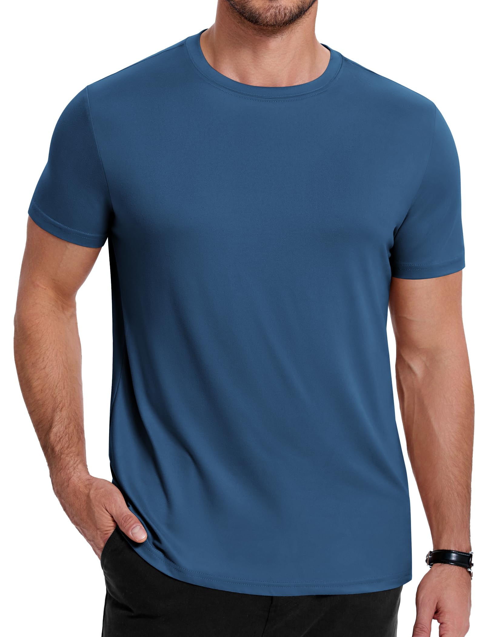 COOFANDY Men's Short Sleeve T-Shirts Crew Neck Casual Summer T Shirts 1-3 Pack Basic Tee Shirt
