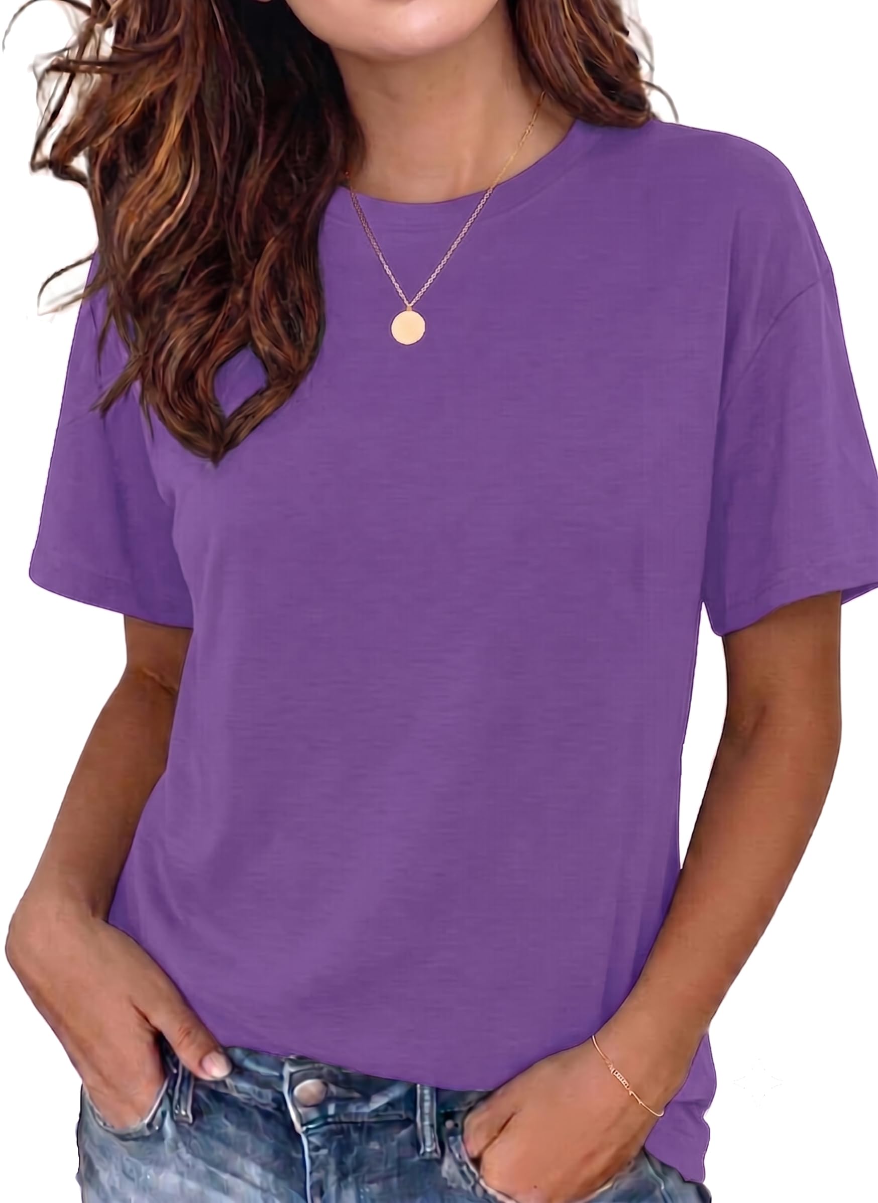 T Shirts for Women Summer Short Sleeve Crewneck Casual Cute Graphic Basic Tees Tops 2026