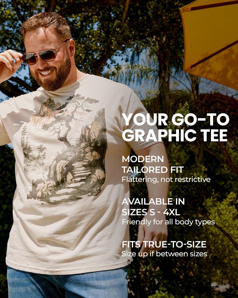 INTO THE AM Men's Graphic T-Shirts S - 4XL Premium Short Sleeve Tees Cool Nature Designs