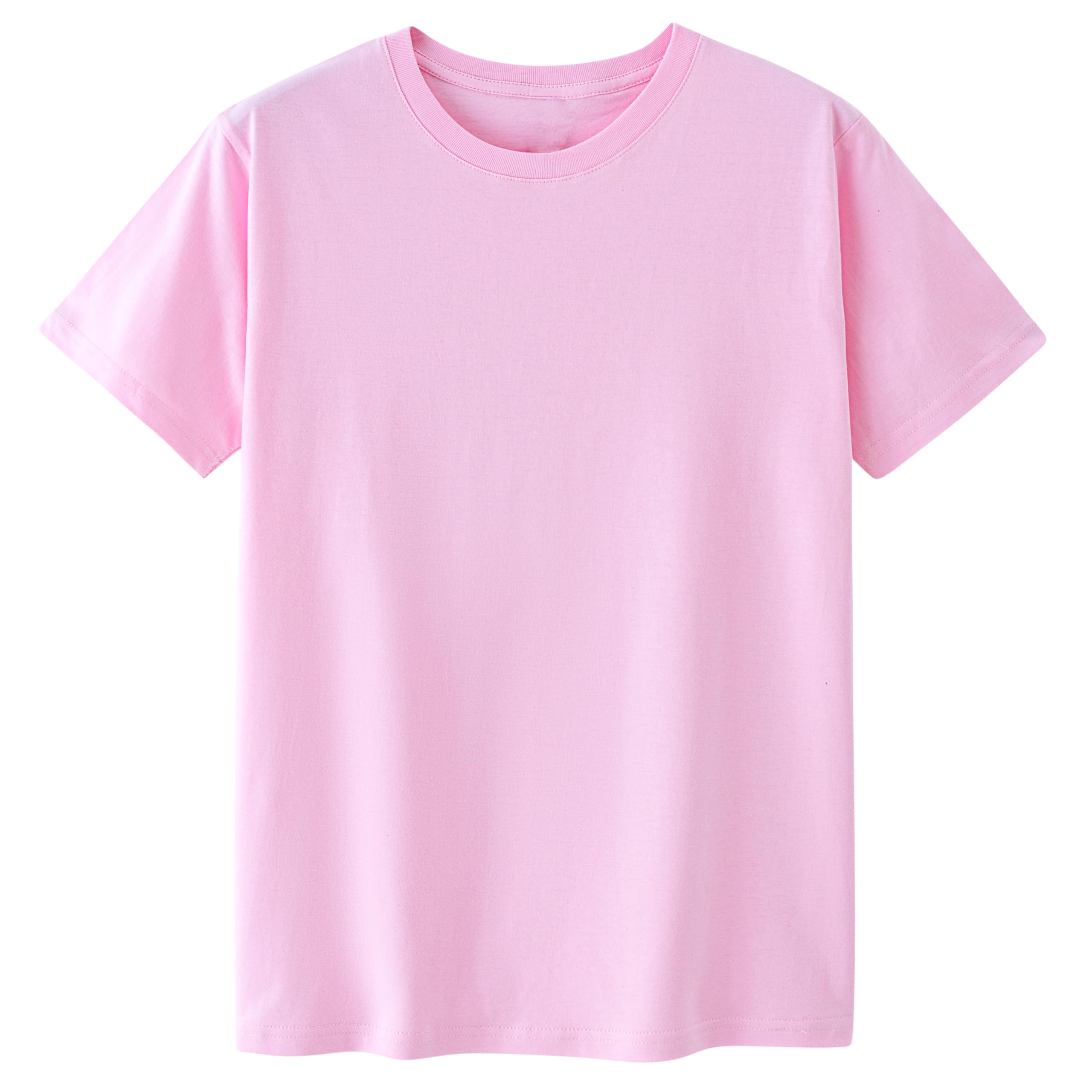 Cotton T Shirt for Men/Women Short Sleeve Crewneck Summer Tops Loose Fit Unisex Basic Tees