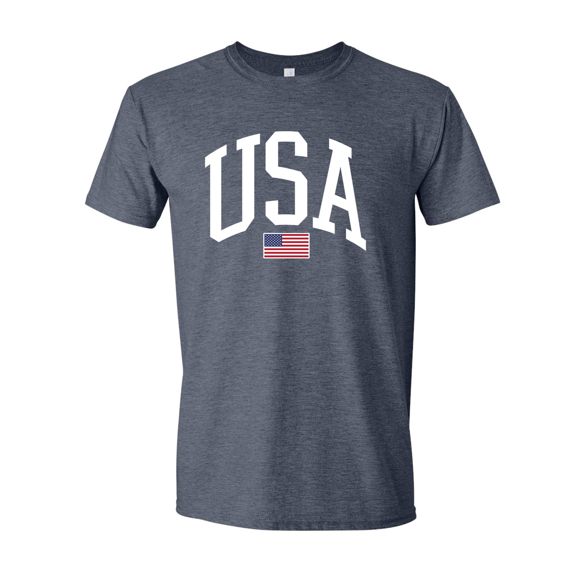 USA Graphic T-Shirt for Men & Women – 4th of July Patriotic American Flag Tee – Soft Cotton Casual Shirt