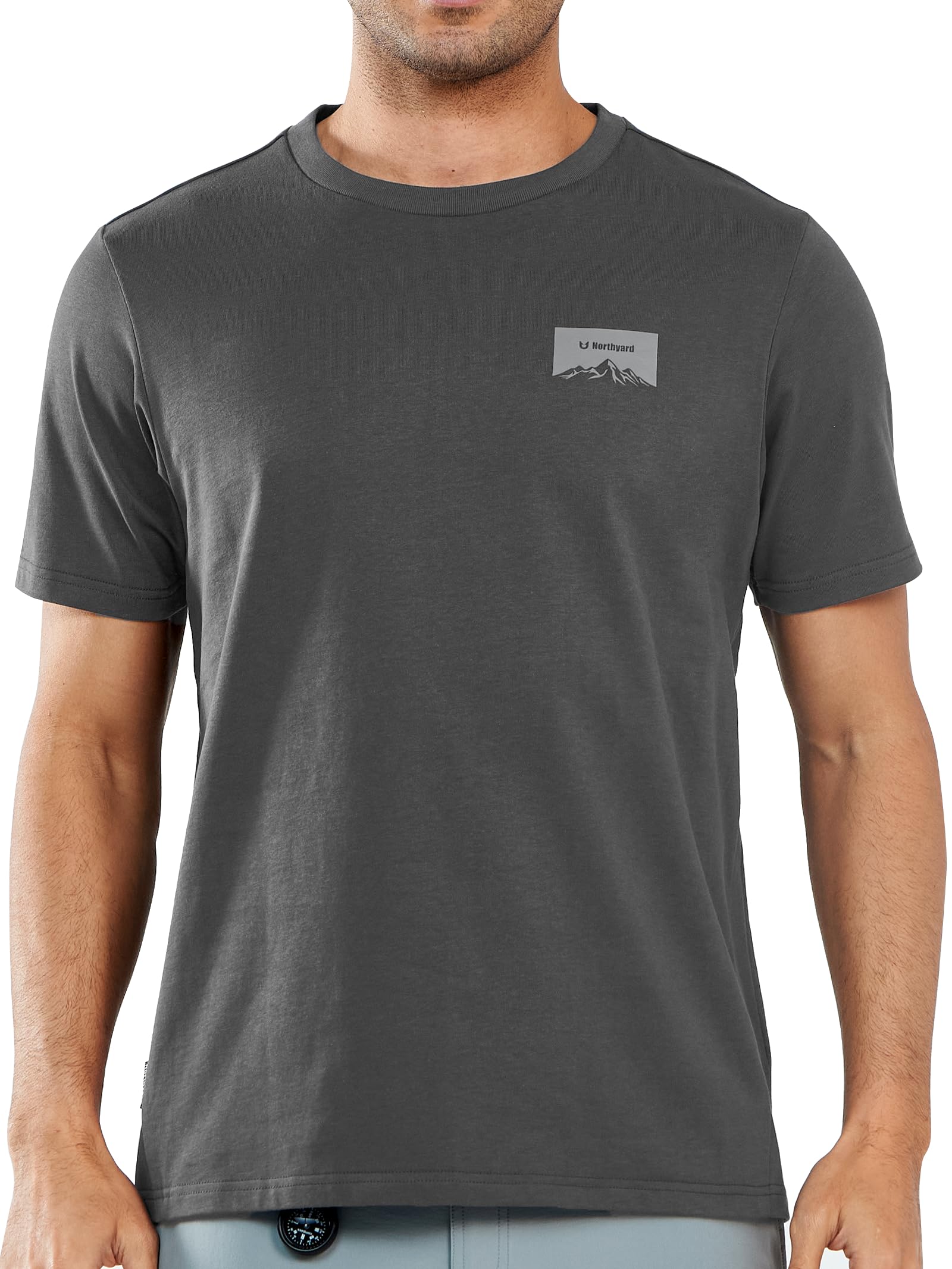 NORTHYARD Men's Heavyweight Cotton T-Shirts Casual Crewneck Short Sleeve Graphic Shirts for Men