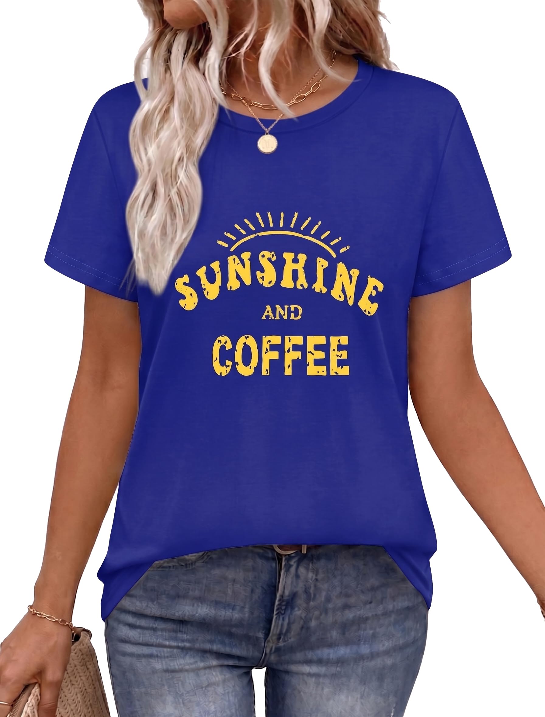 T Shirts for Women Summer Short Sleeve Crewneck Casual Cute Graphic Basic Tees Tops 2026