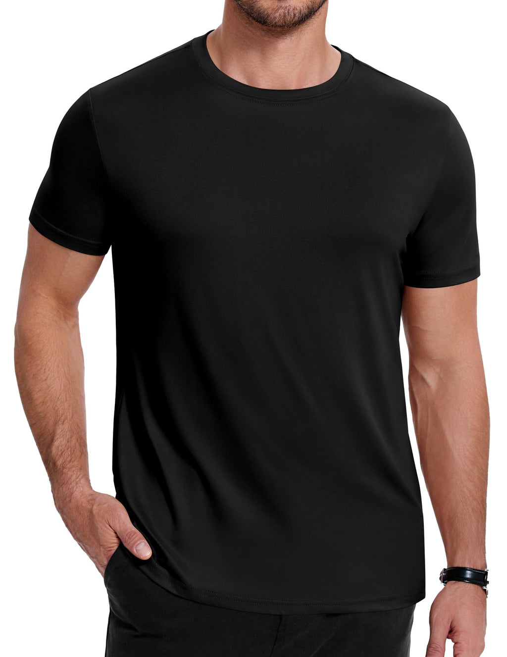COOFANDY Men's Short Sleeve T-Shirts Crew Neck Casual Summer T Shirts 1-3 Pack Basic Tee Shirt