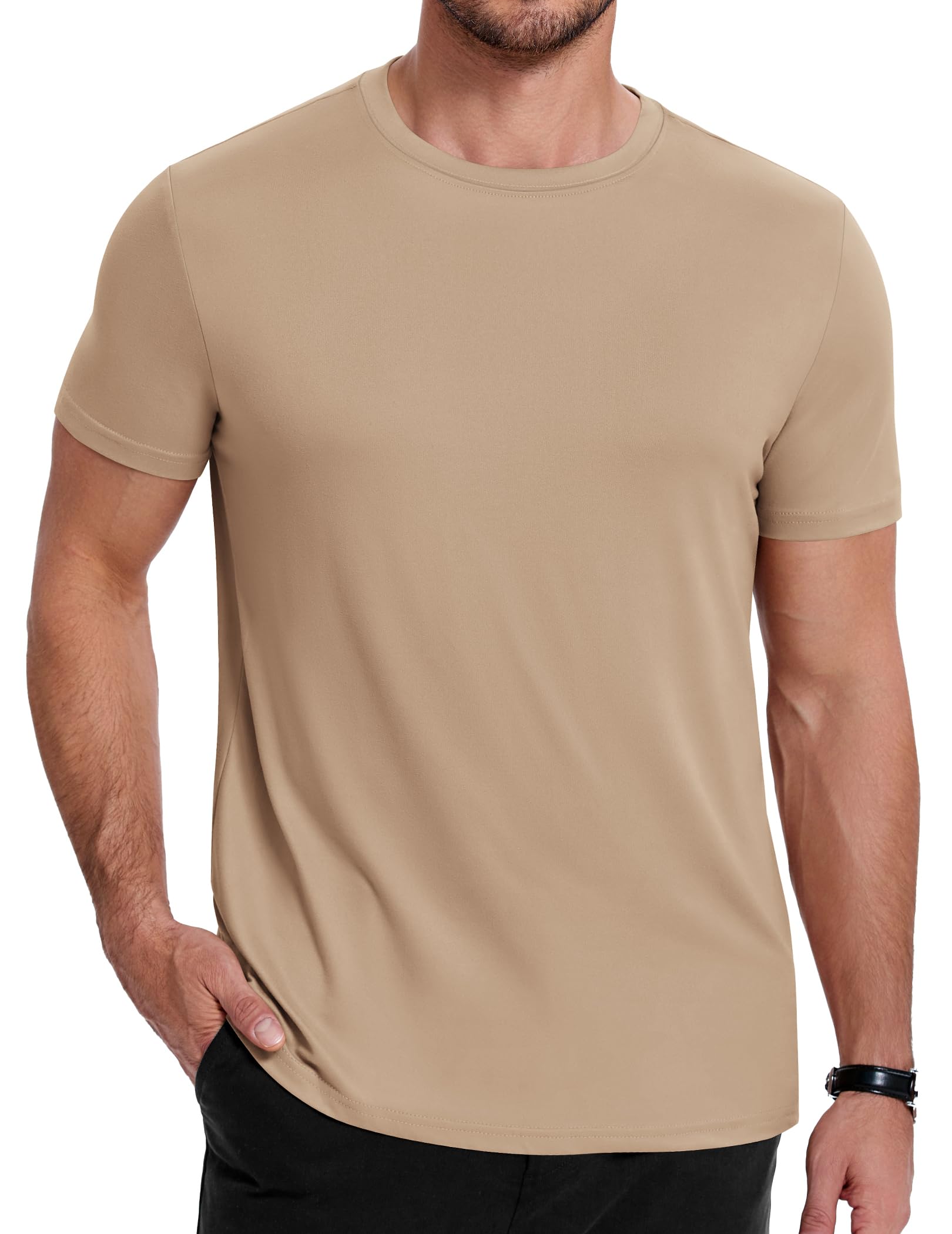 COOFANDY Men's Short Sleeve T-Shirts Crew Neck Casual Summer T Shirts 1-3 Pack Basic Tee Shirt