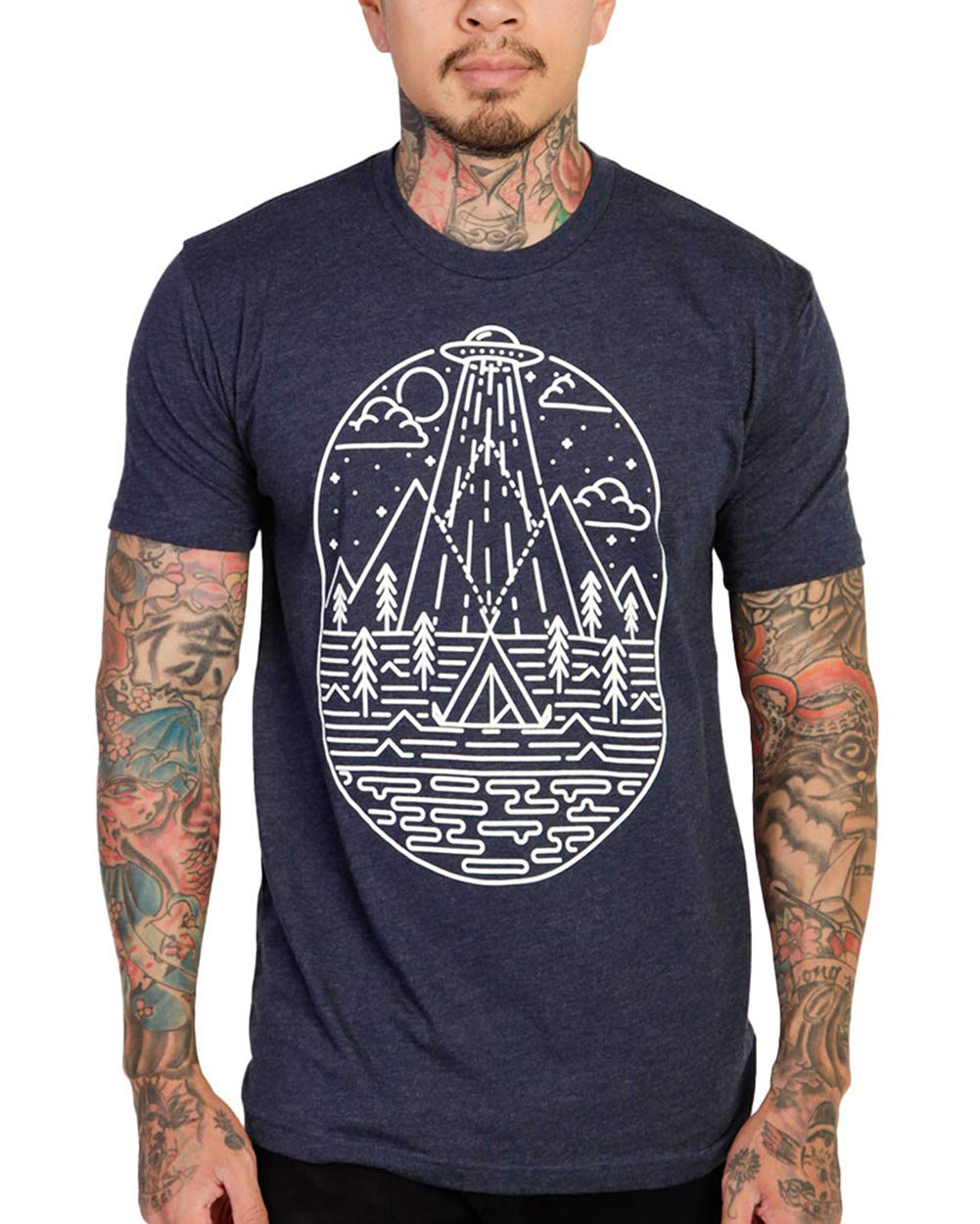 INTO THE AM Men's Graphic T-Shirts S - 4XL Premium Short Sleeve Tees Cool Nature Designs