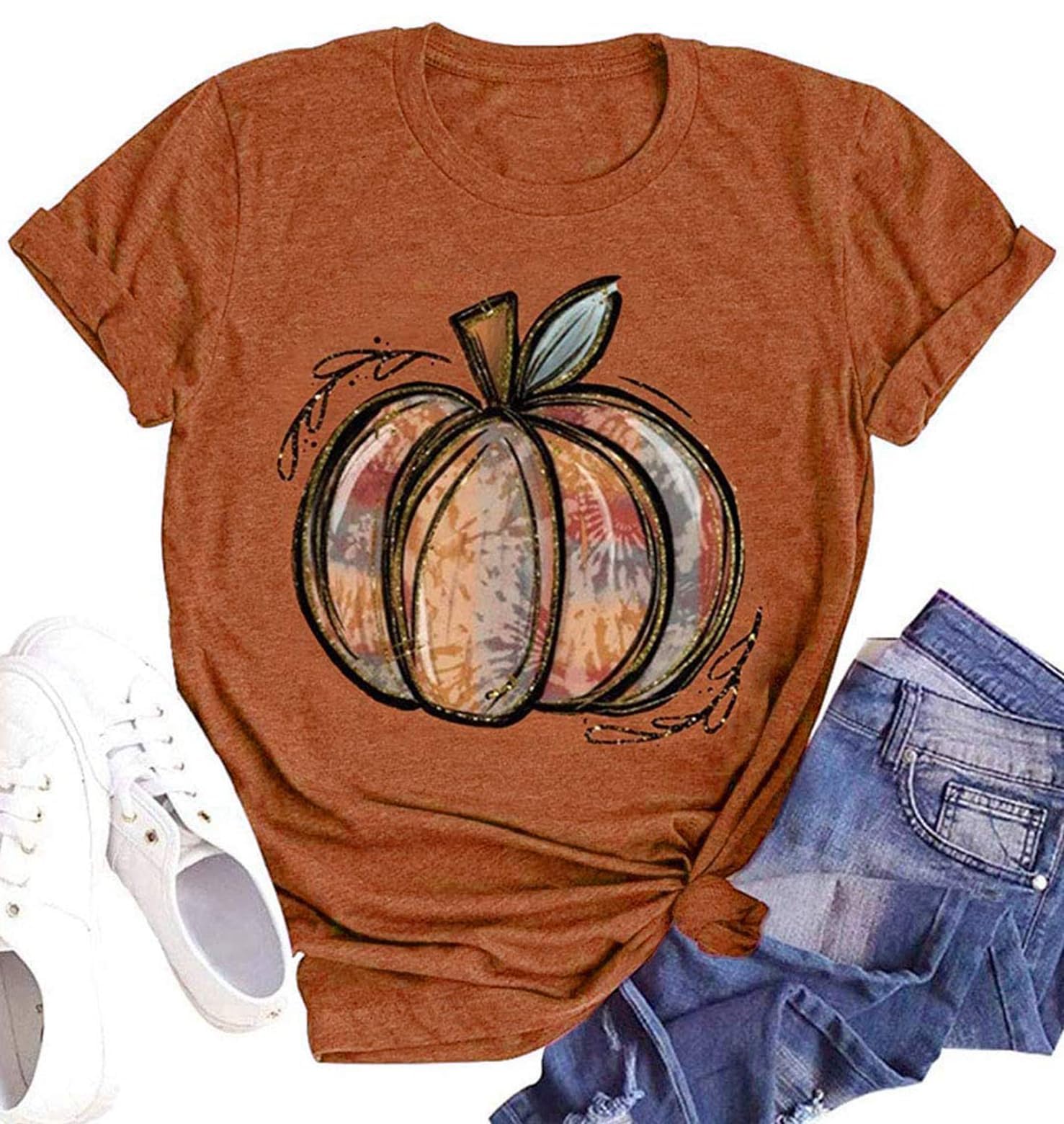 Womens Dandelion T Shirts Sunflower Graphic Casual Tees Short Sleeve Tops