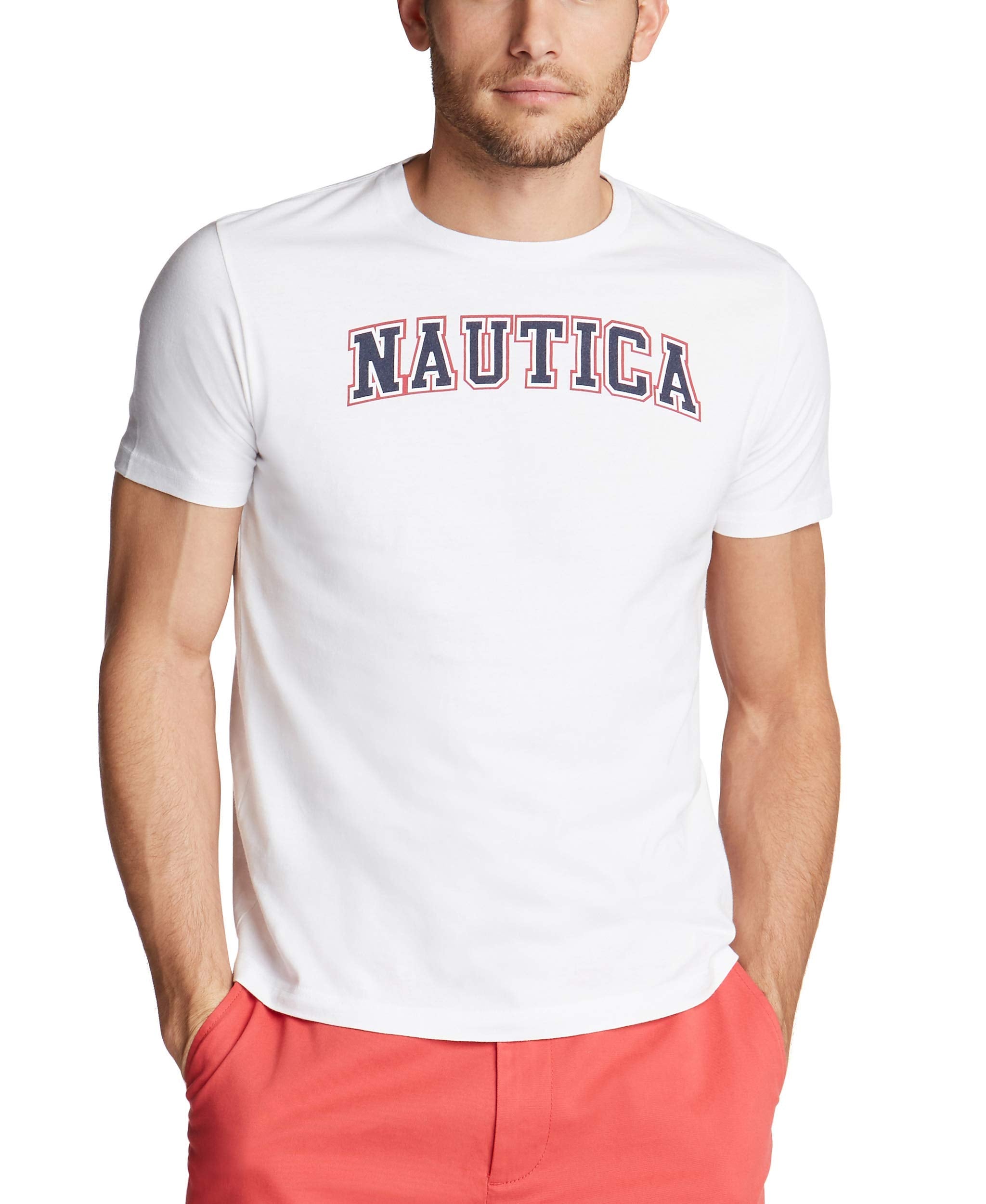 Nautica Men's Short Sleeve 100% Cotton Nautical Series Graphic Tee