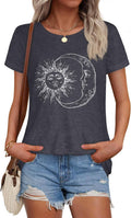 T Shirts for Women Summer Short Sleeve Crewneck Casual Cute Graphic Basic Tees Tops 2026