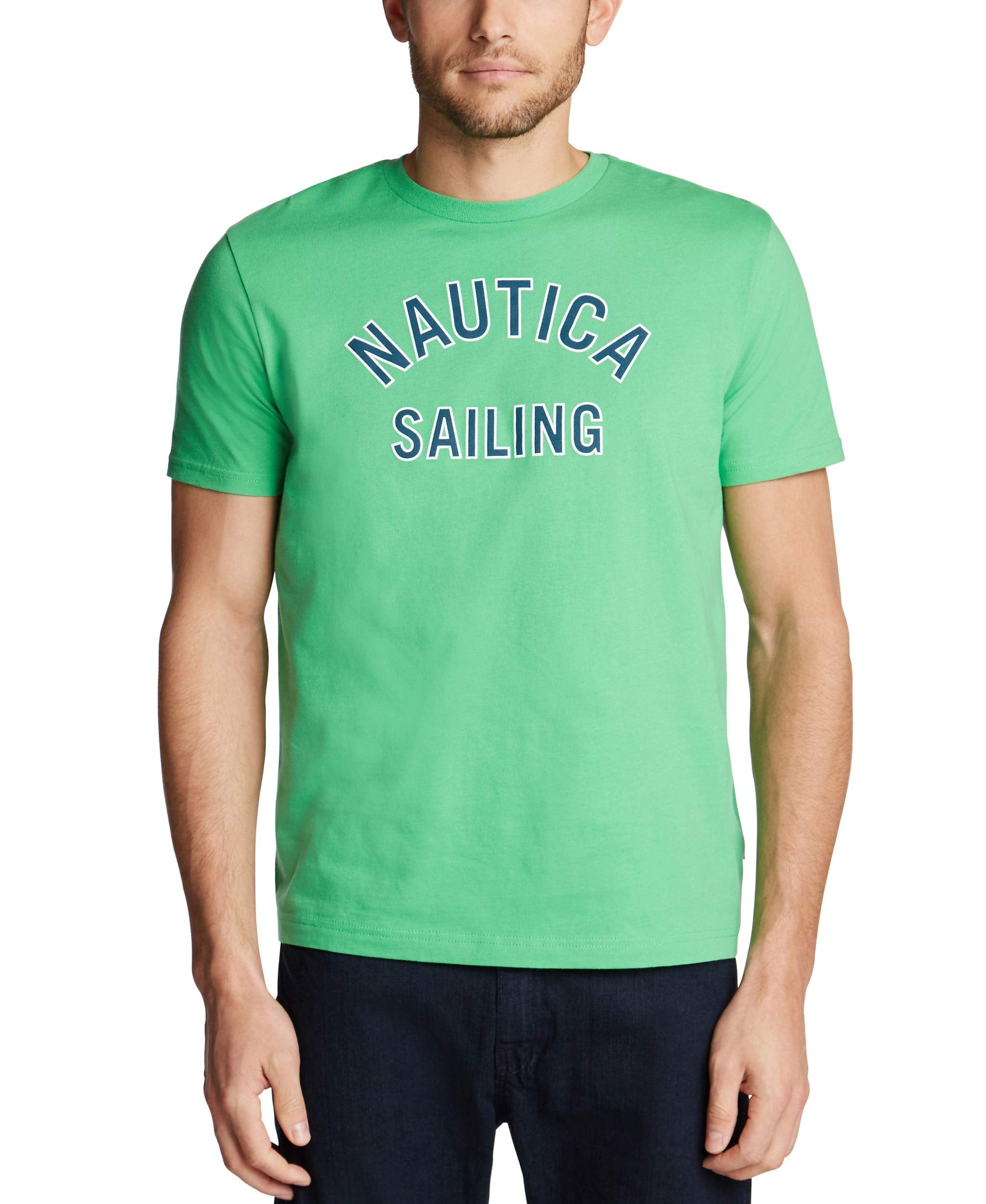 Nautica Men's Short Sleeve 100% Cotton Nautical Series Graphic Tee