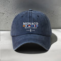 MONACO Geometric Pattern Fashion Baseball Cap, Retro Dad Hat, Outdoor Casual Hat