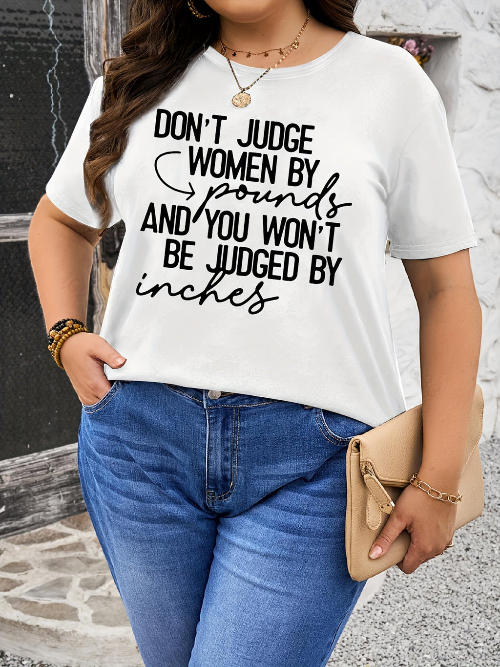 Plus Size - Plus Size - Plus Size Women'S Casual Short Sleeve T-Shirt