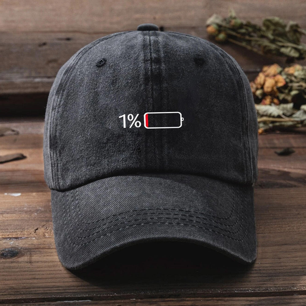 Men's Washed Printed Baseball Cap