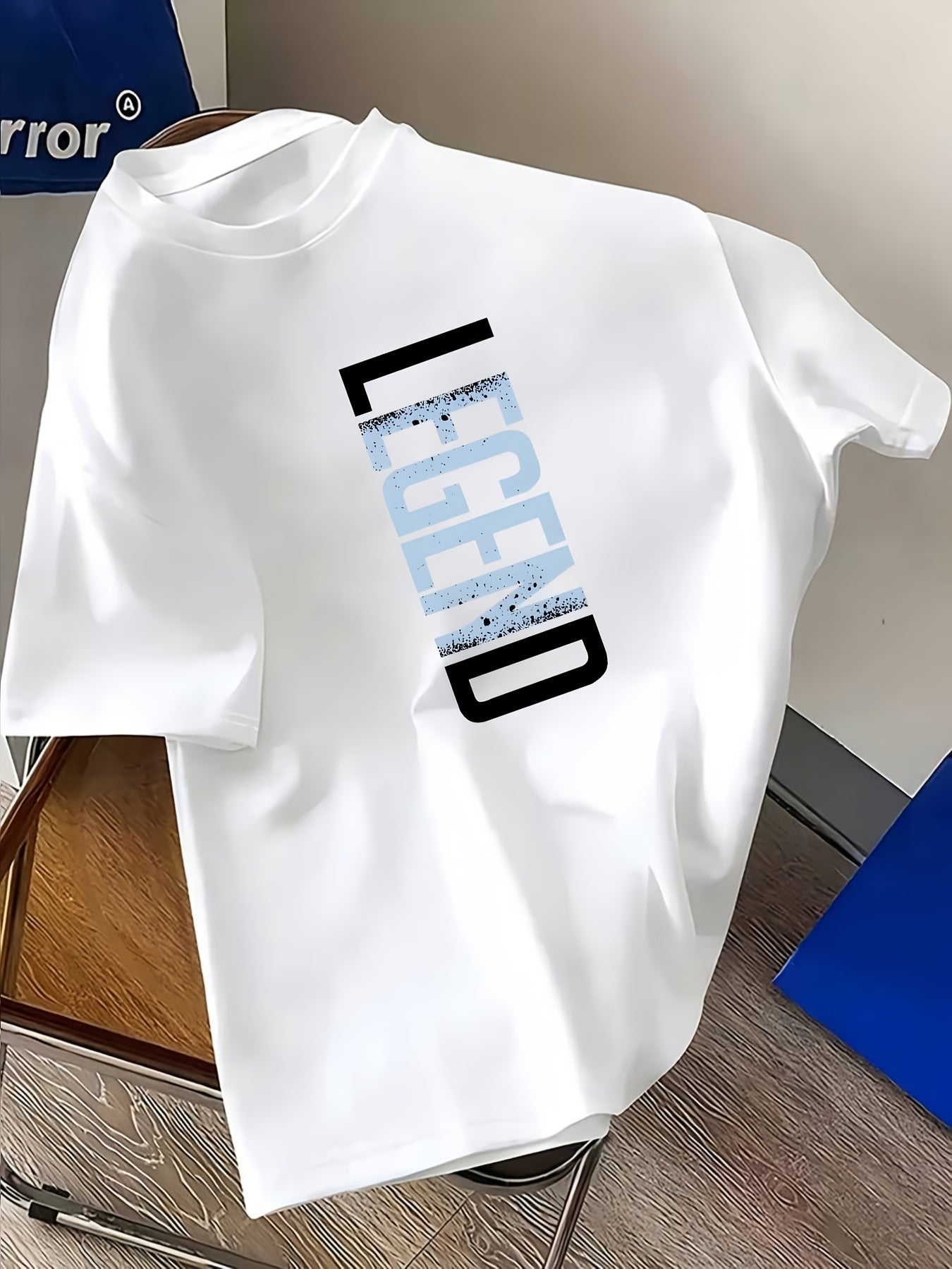 Casual Summer Short-Sleeve T-Shirt for Boys Featuring Uppercase Letters, Suitable for Outdoor Sports in Spring And Summer, Available in Sizes for Ages 5 to 6, 6 to 7, 8 to 10, 12 to 14, And 14 to 16 (Other Additions Are Not for )., for Teenager
