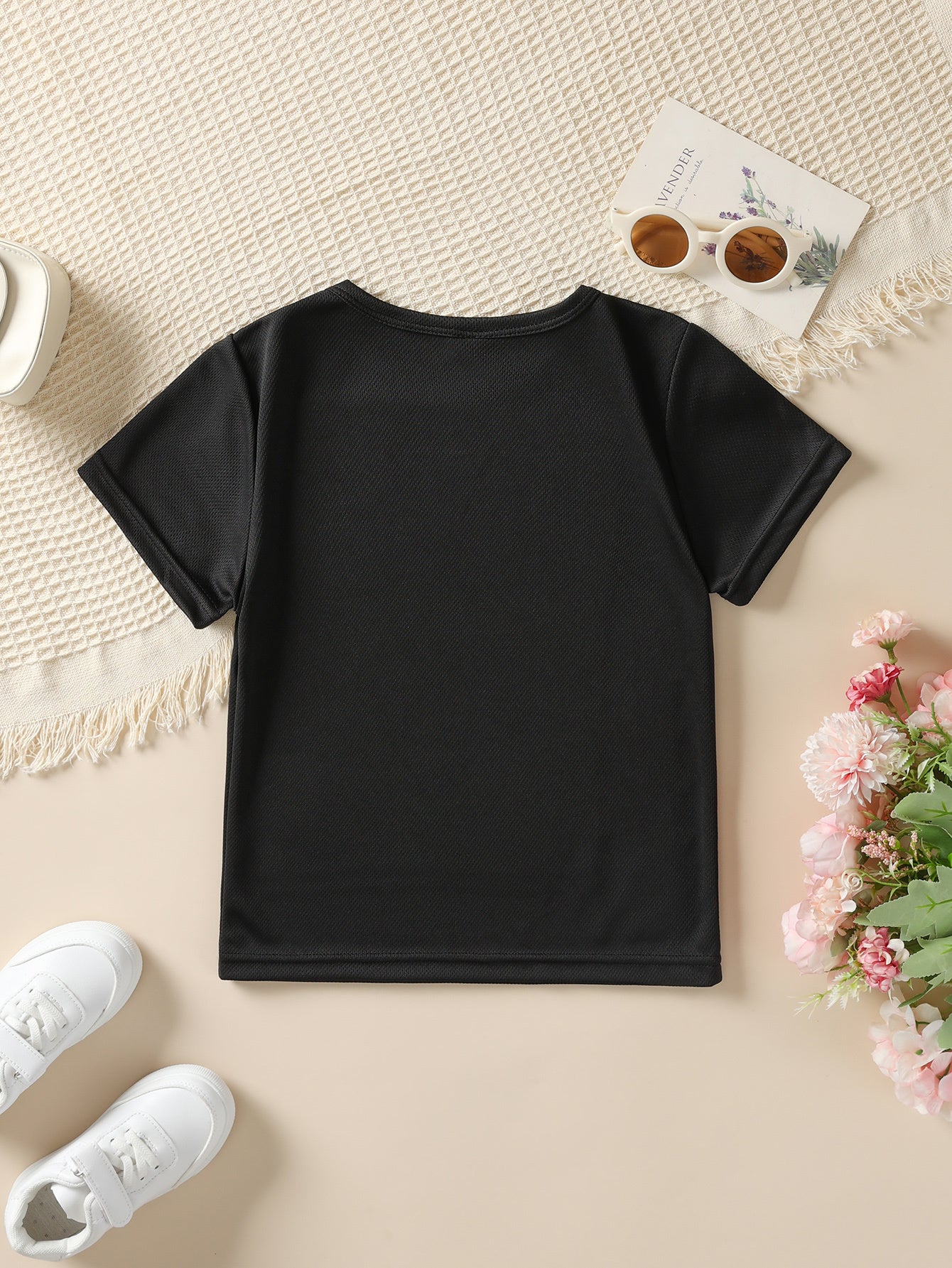 Summer Fashion Short-Sleeve T-Shirt for Girls with The Phrase 'I Try to Be Good But I Take After My Grandma', Featuring Letter Elements And a Casual Versatile Design, Model DX2838.