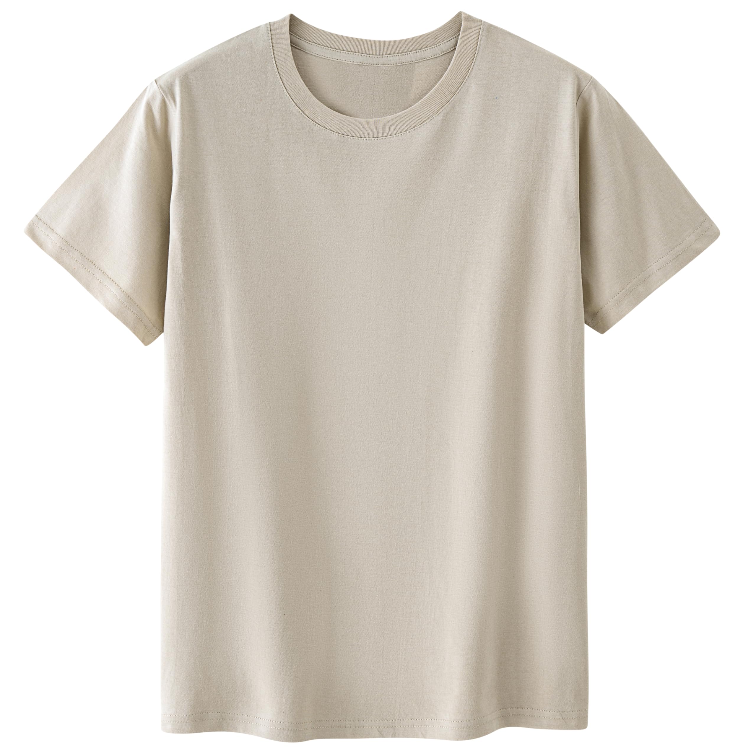 Cotton T Shirt for Men/Women Short Sleeve Crewneck Summer Tops Loose Fit Unisex Basic Tees