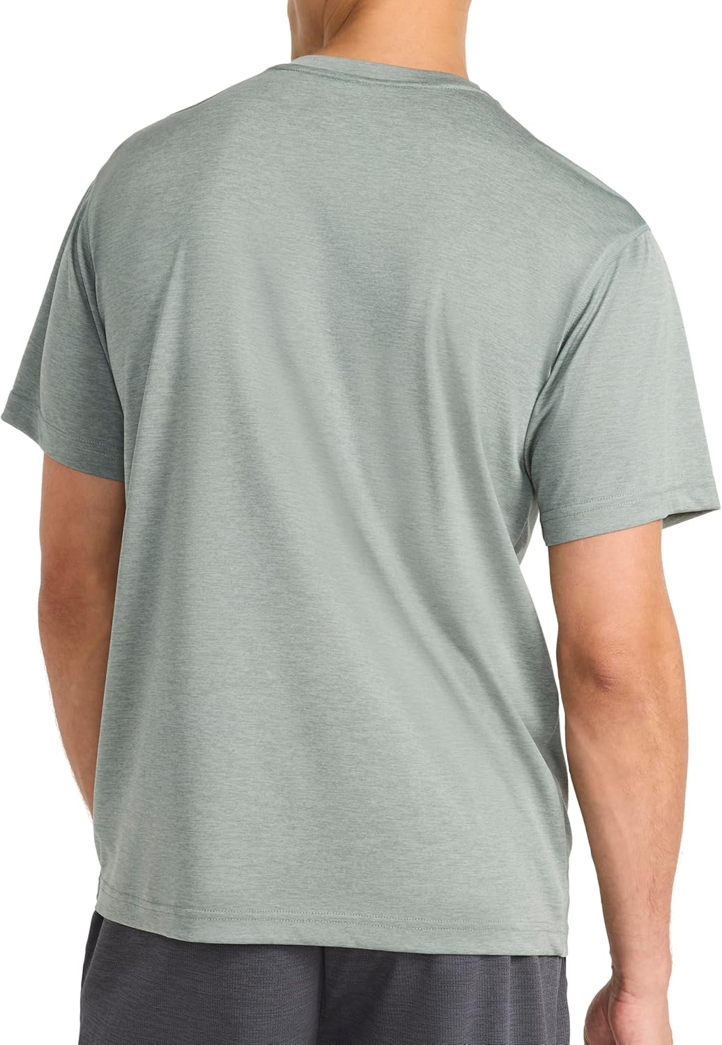Reebok Men's Byron Short Sleeve Crewneck T-Shirt, Standard Fit, Lightweight Poly Fabric