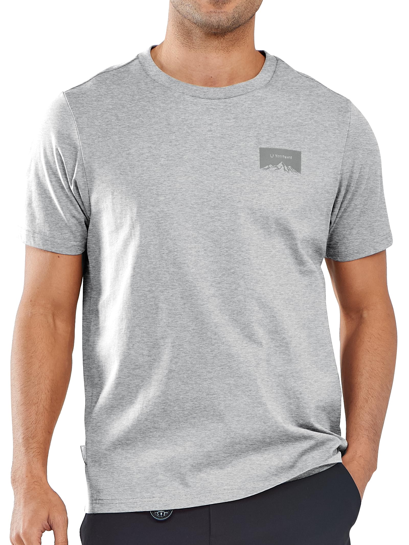 NORTHYARD Men's Heavyweight Cotton T-Shirts Casual Crewneck Short Sleeve Graphic Shirts for Men