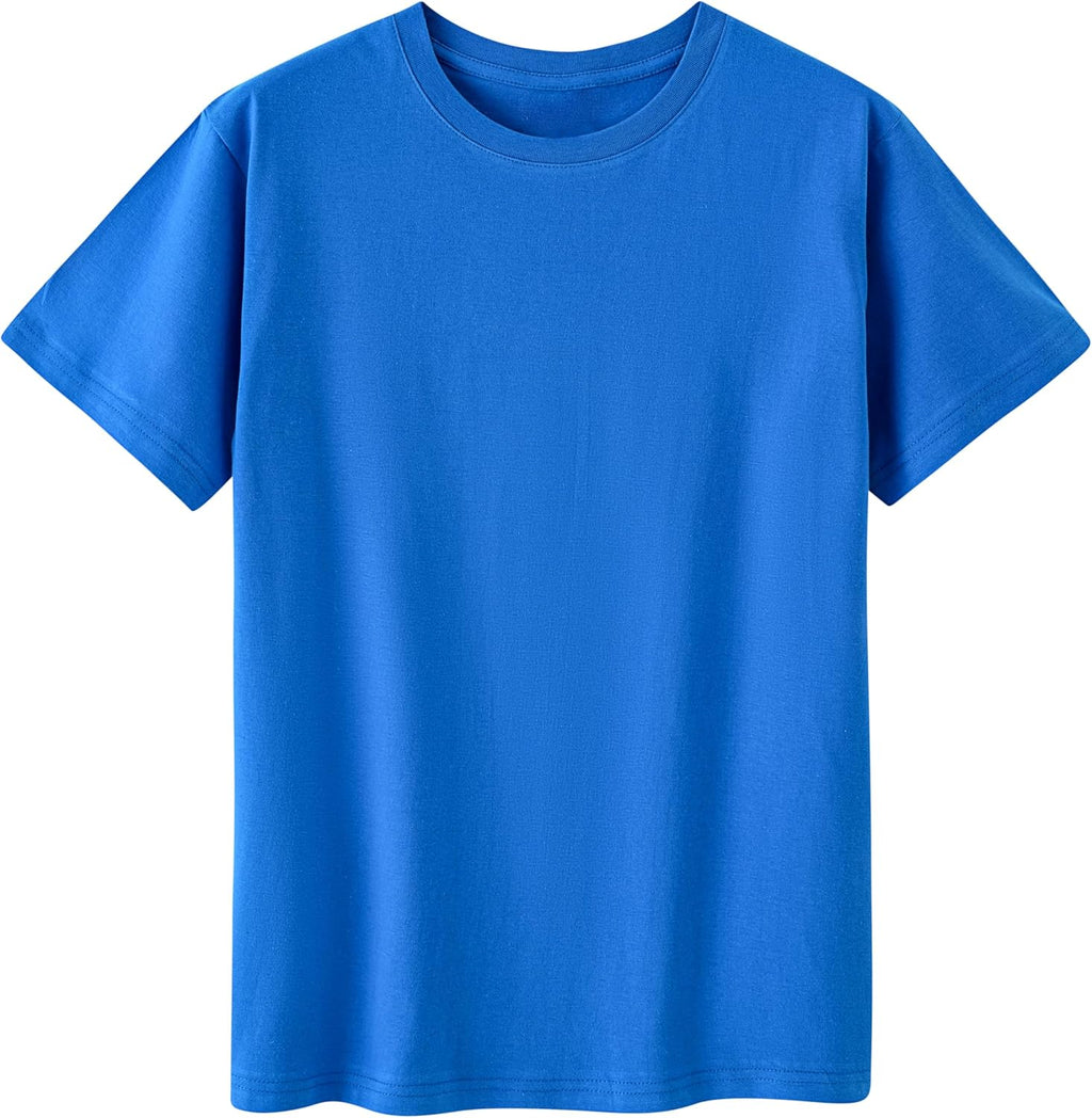 Cotton T Shirt for Men/Women Short Sleeve Crewneck Summer Tops Loose Fit Unisex Basic Tees