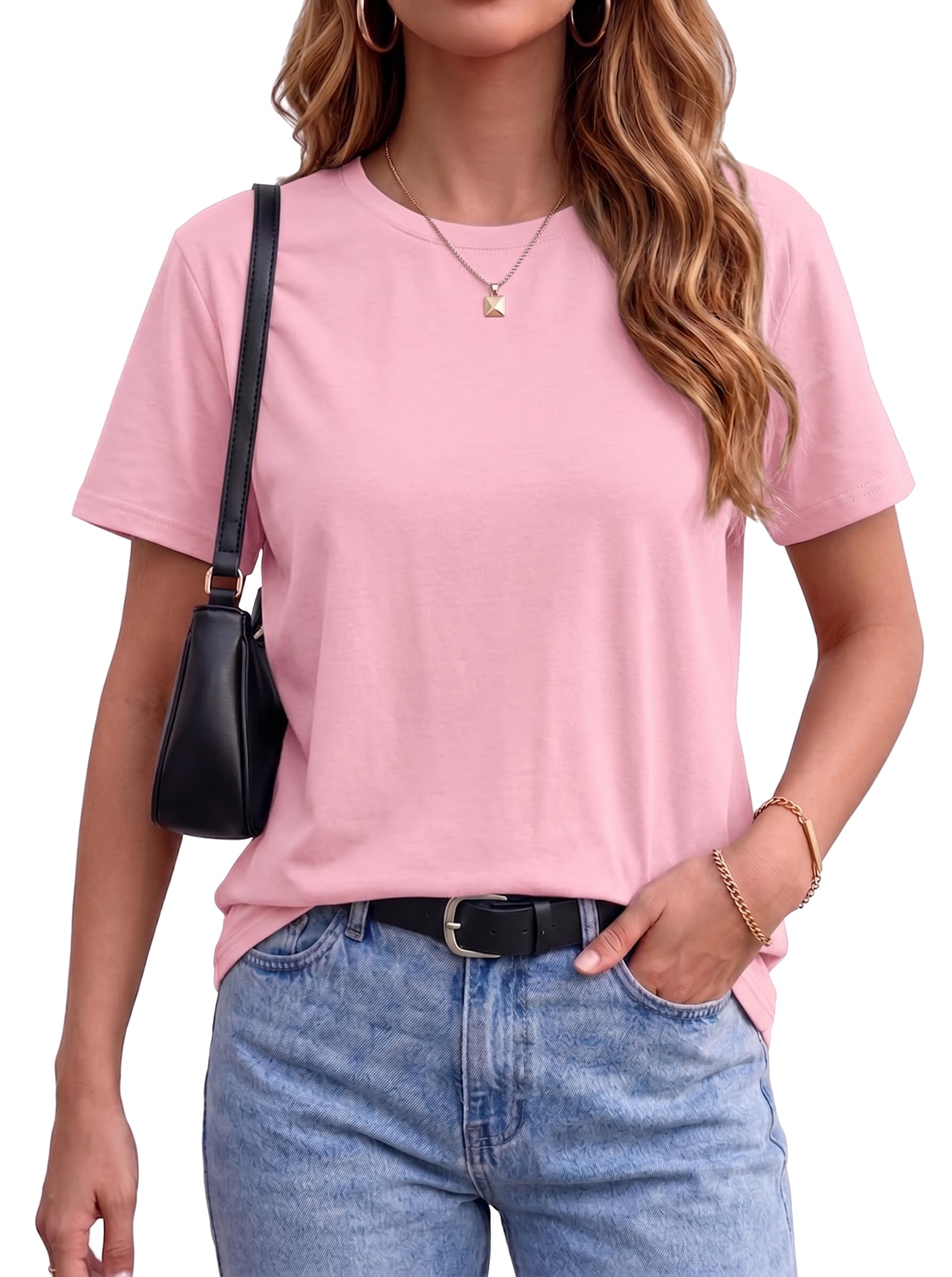 T Shirts for Women Summer Short Sleeve Crewneck Casual Cute Graphic Basic Tees Tops 2026