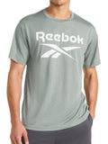 Reebok Men's Byron Short Sleeve Crewneck T-Shirt, Standard Fit, Lightweight Poly Fabric