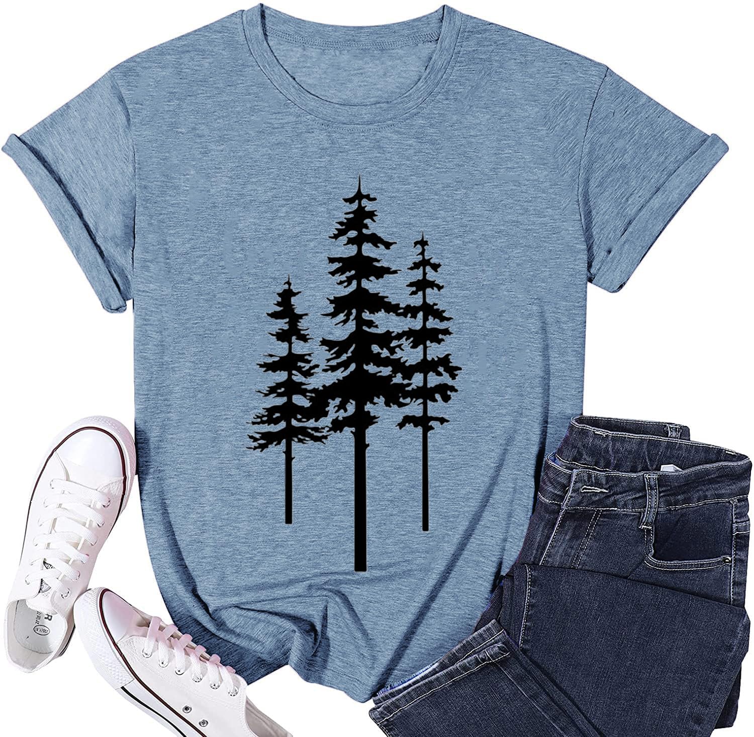Womens Dandelion T Shirts Sunflower Graphic Casual Tees Short Sleeve Tops