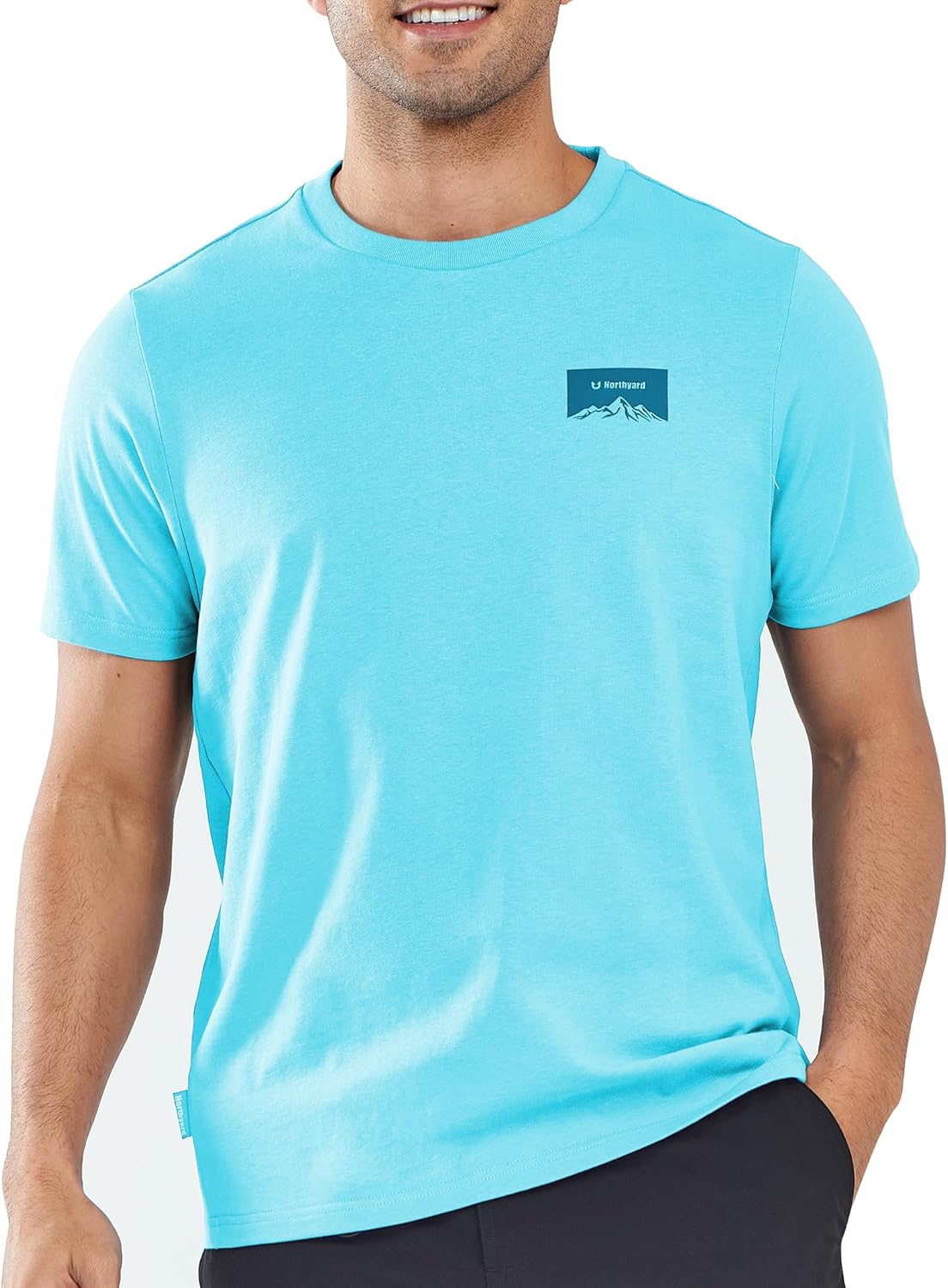 NORTHYARD Men's Heavyweight Cotton T-Shirts Casual Crewneck Short Sleeve Graphic Shirts for Men