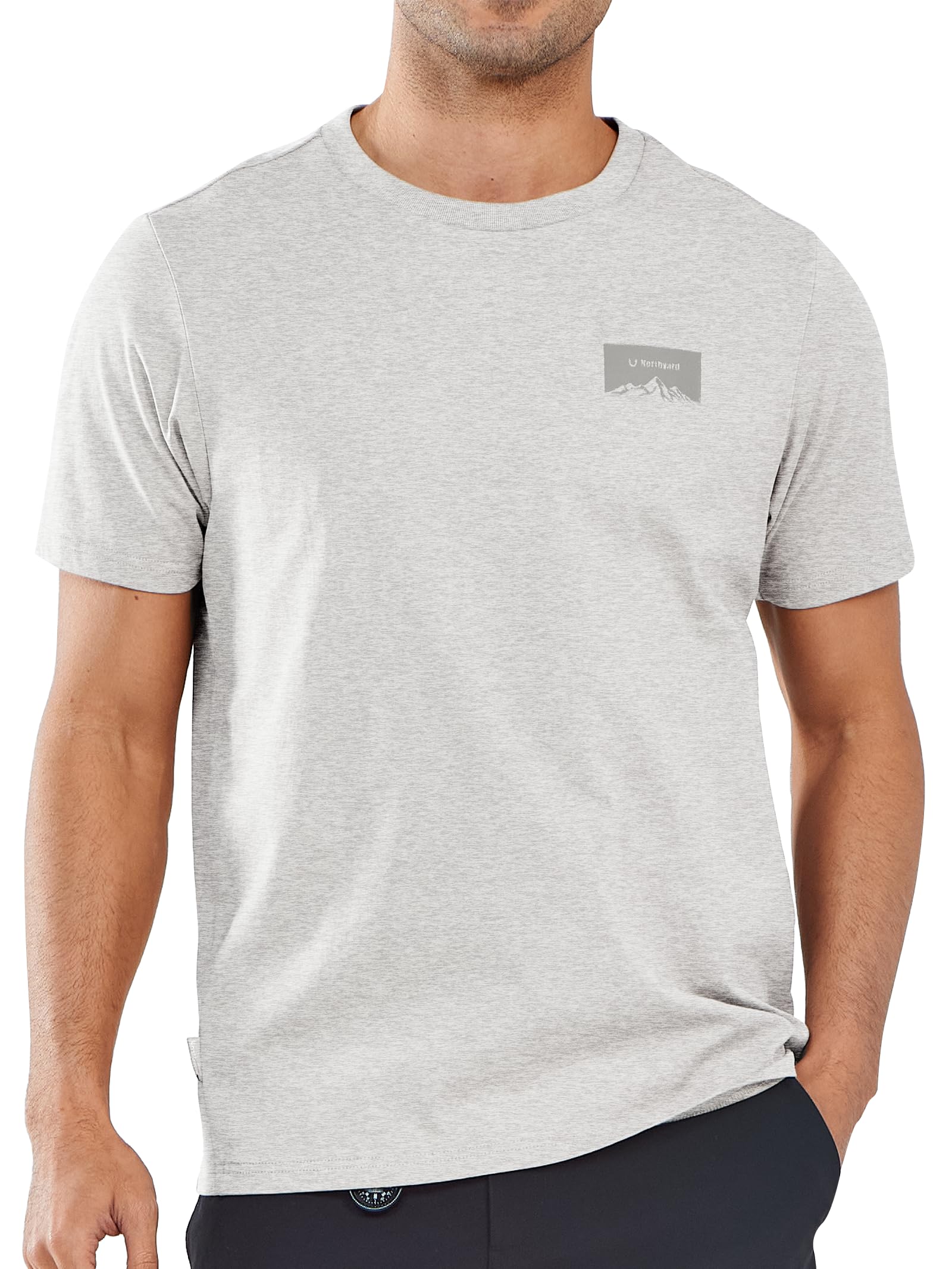 NORTHYARD Men's Heavyweight Cotton T-Shirts Casual Crewneck Short Sleeve Graphic Shirts for Men