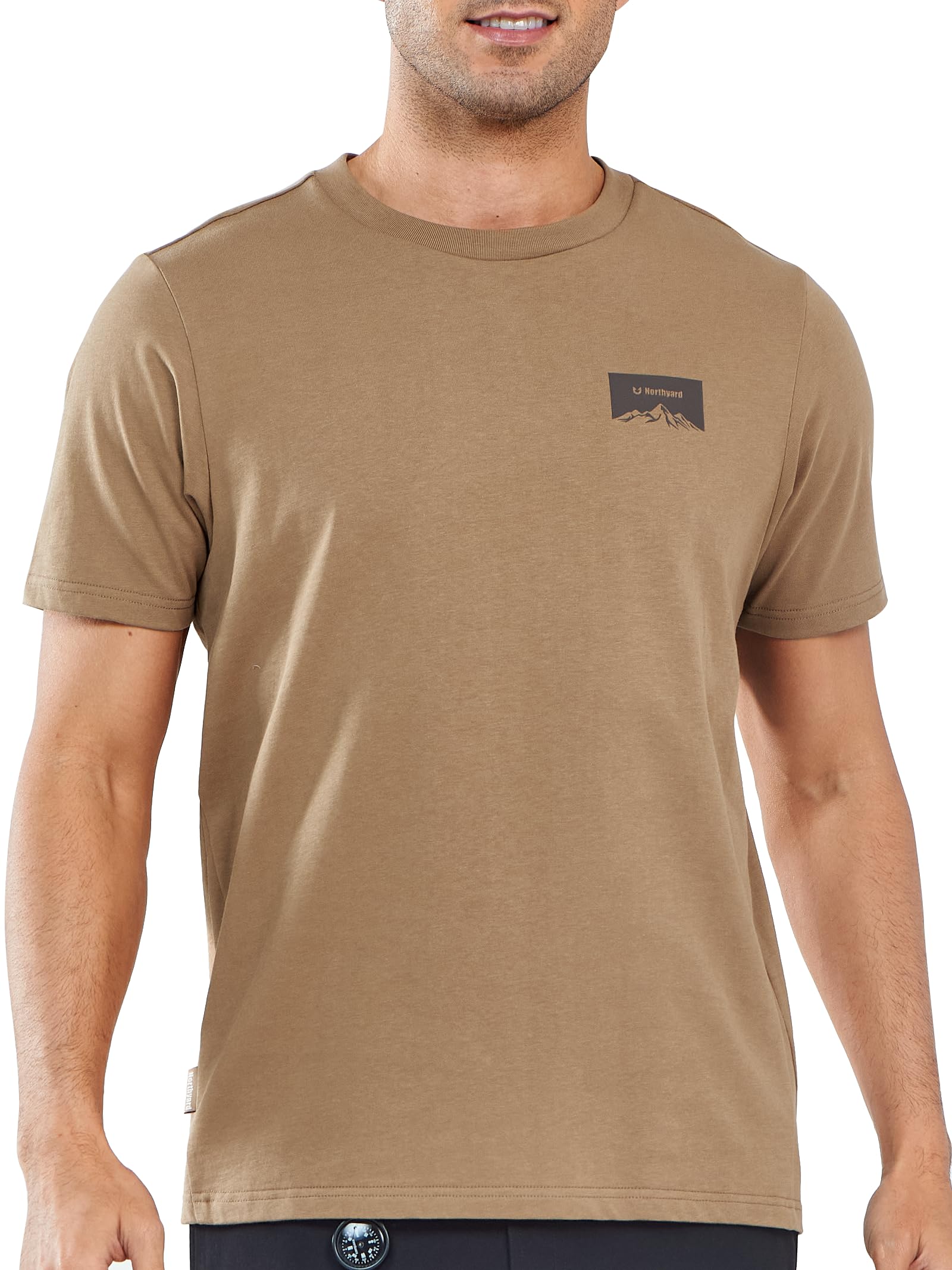 NORTHYARD Men's Heavyweight Cotton T-Shirts Casual Crewneck Short Sleeve Graphic Shirts for Men