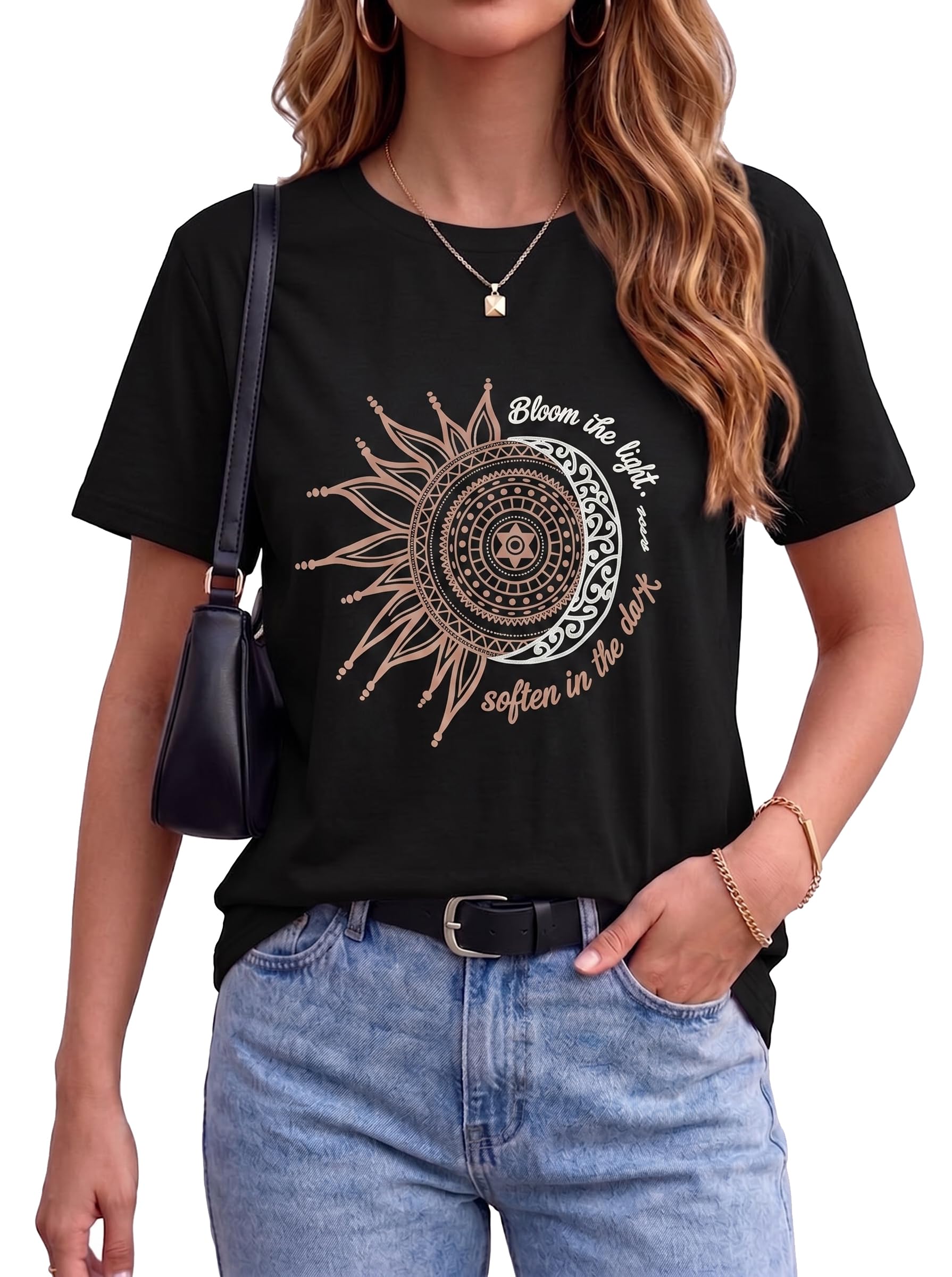 T Shirts for Women Summer Short Sleeve Crewneck Casual Cute Graphic Basic Tees Tops 2026