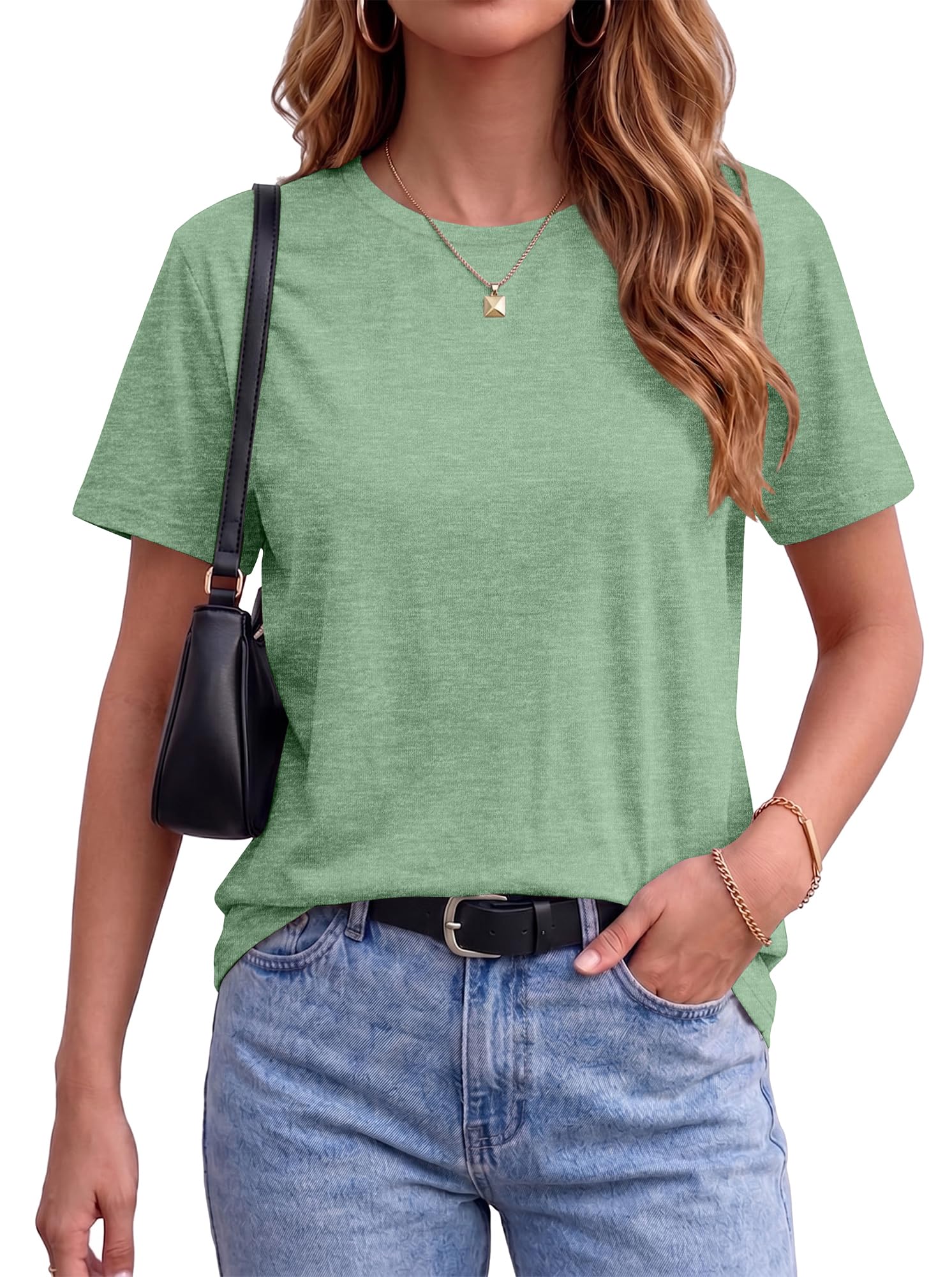 T Shirts for Women Summer Short Sleeve Crewneck Casual Cute Graphic Basic Tees Tops 2026