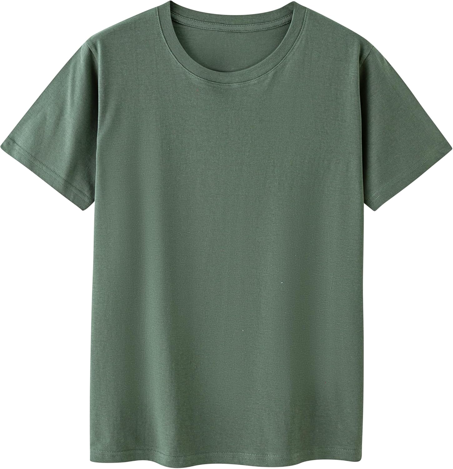 Cotton T Shirt for Men/Women Short Sleeve Crewneck Summer Tops Loose Fit Unisex Basic Tees
