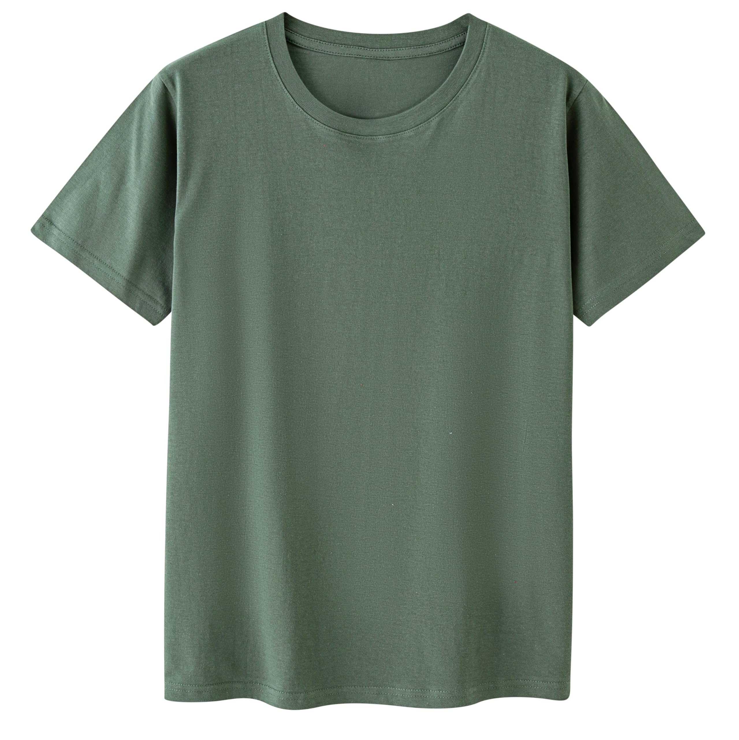 Cotton T Shirt for Men/Women Short Sleeve Crewneck Summer Tops Loose Fit Unisex Basic Tees