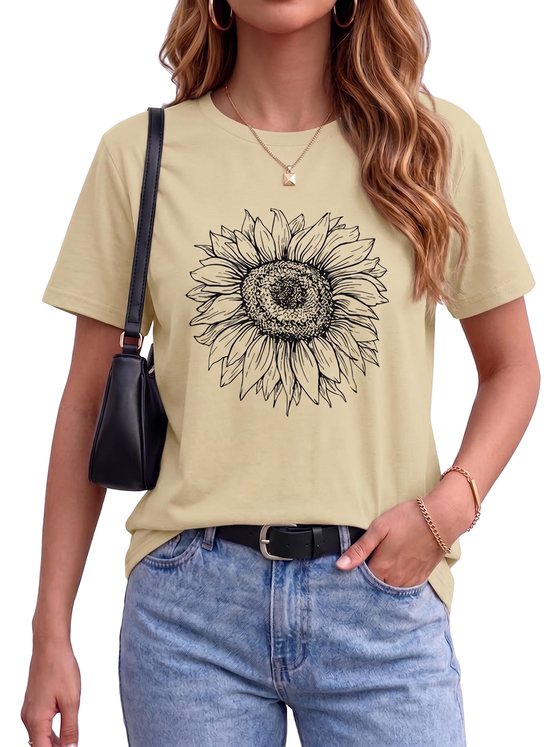 T Shirts for Women Summer Short Sleeve Crewneck Casual Cute Graphic Basic Tees Tops 2026