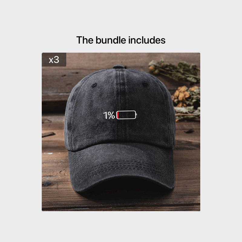 Men's Washed Printed Baseball Cap