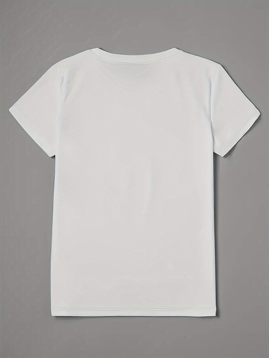 Women'S Short-Sleeve Top with a Round Neck Featuring a Stylish Print of Christmas Lights And Bows