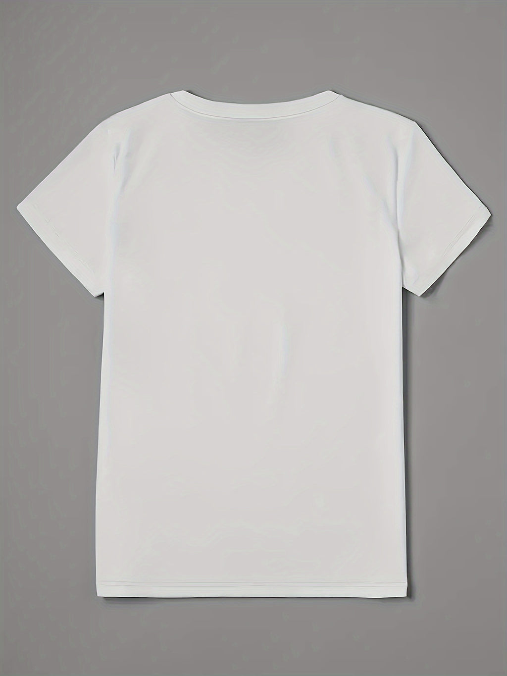 Women'S Short-Sleeve Top with a Round Neck Featuring a Stylish Print of Christmas Lights And Bows