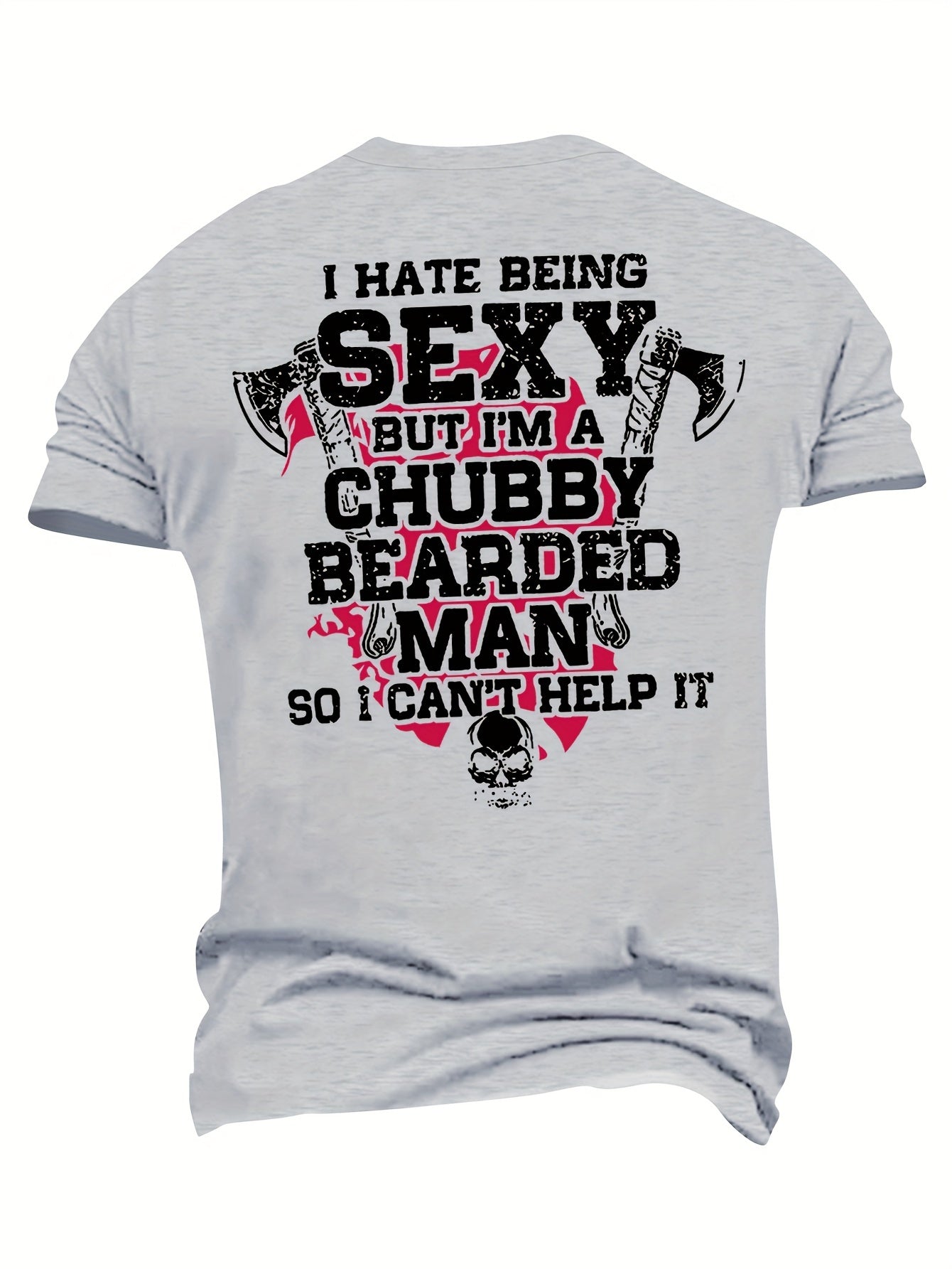 Plus Size Men's T-Shirt Hammer Skull