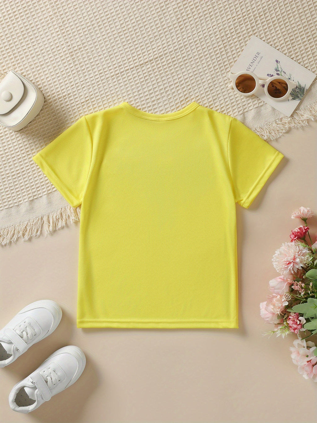 Summer Fashion Girls' Short Sleeve T-Shirt - Cute, Smart, and a Little Bit Dramatic Letter Print Casual Versatile Top NY-DX3236